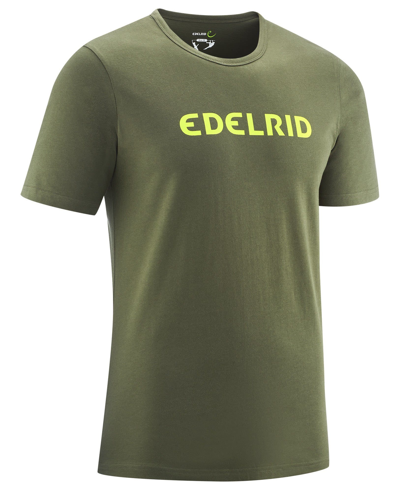 Edelrid T-Shirt Edelrid M Corporate T-shirt Herren Kurzarm-Shirt Oil