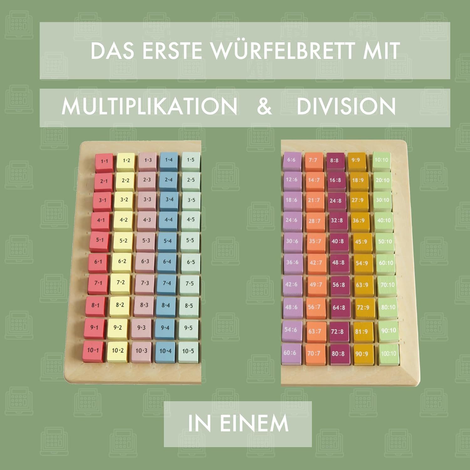 LumeeStar Lernspielzeug Pädagogisches 1x1 Multiplikation-Division-Lernspiel - ab 2. Klasse – Bild 3 von 5
