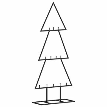 vidaXL Künstlicher Weihnachtsbaum Metall-Weihnachtsbaum Deko Schwarz 60 cm