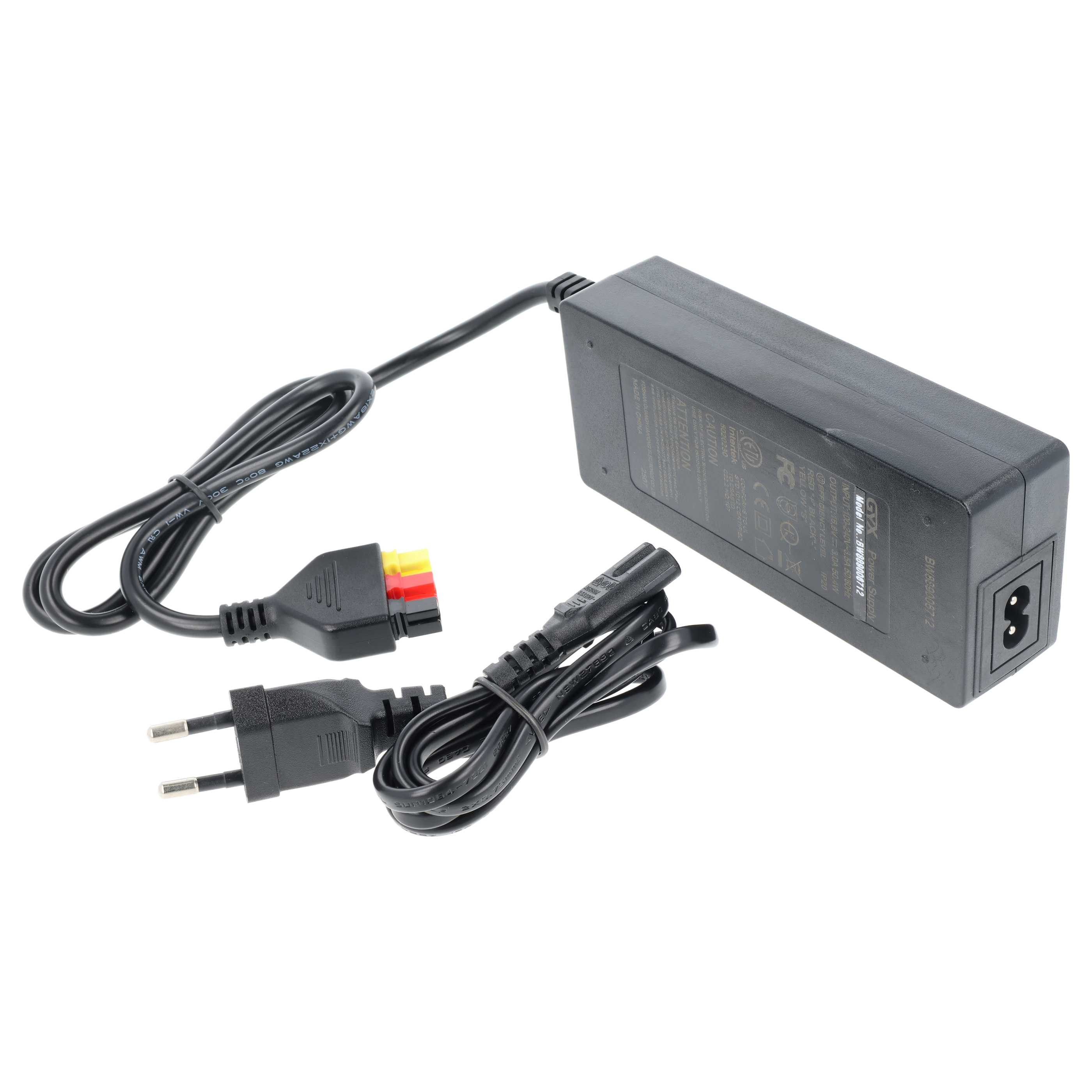 vhbw passend für Powakaddy FW5, FW3, FW7s, FW7, PK3785, FW2, PK3583, C2, C2 Elektroroller-Ladegerät (Hochwertiges Ladekabel zum sicheren, komfortablen Aufladen Ihres Golf)