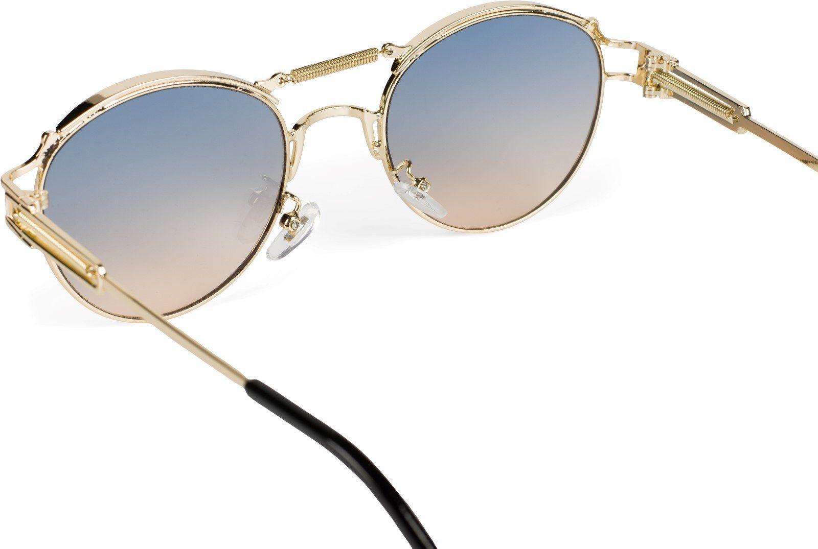 styleBREAKER Sonnenbrille Panto Sonnenbrille mit Federn (1-St) Gradient