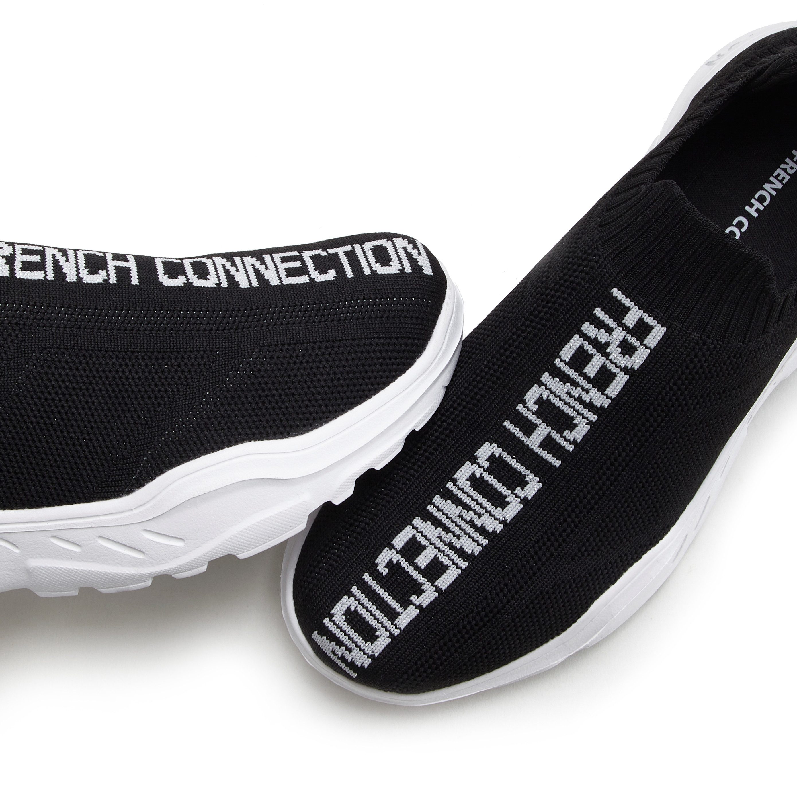 French Connection Slipper, Halbschuh, Freizeitschuh, Slip-On-Sneaker, Sneaker zum Reinschlüpfen VEGAN