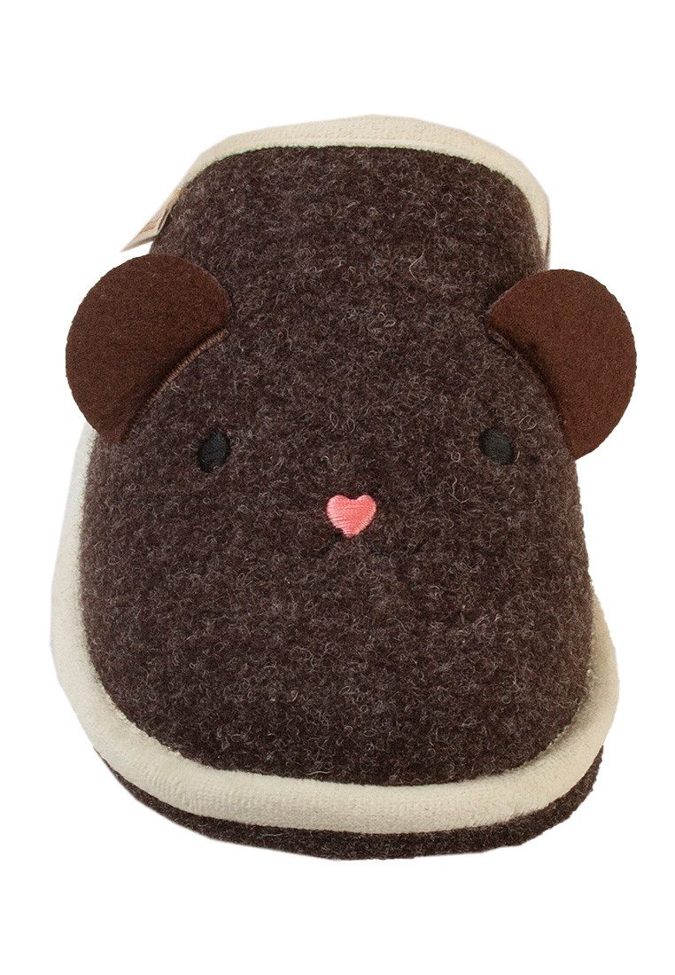 ADELHEID Teddy Filzpantoffeln Pantoffel – Bild 5 von 5