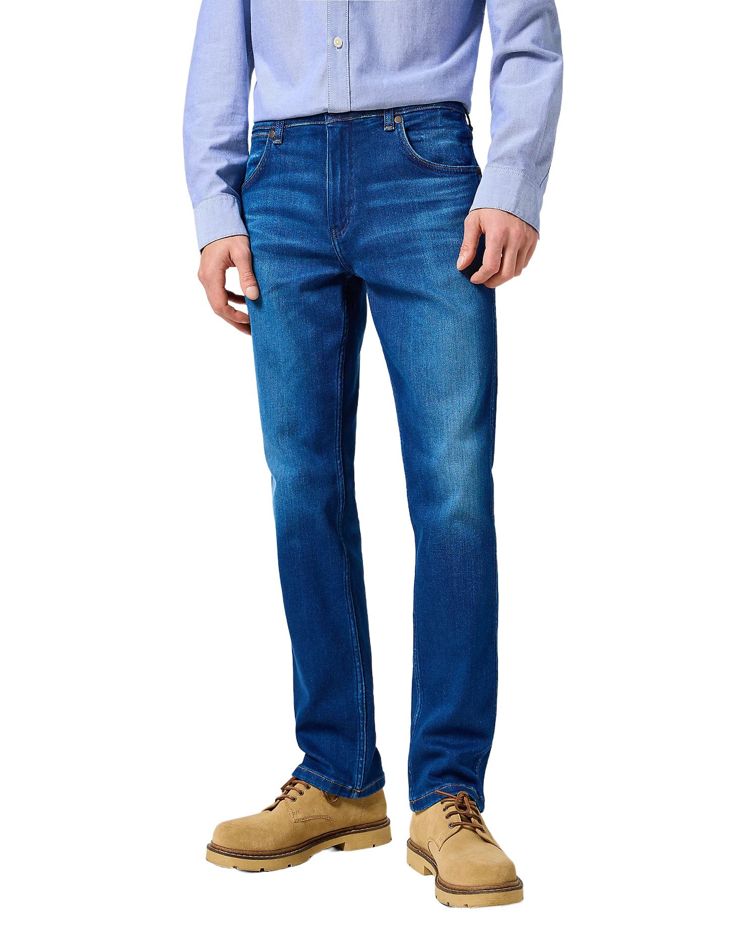 5-Pocket-Jeans WRANGLER GREENSBORO blue jam 112357412 - FREE TO STRETCH