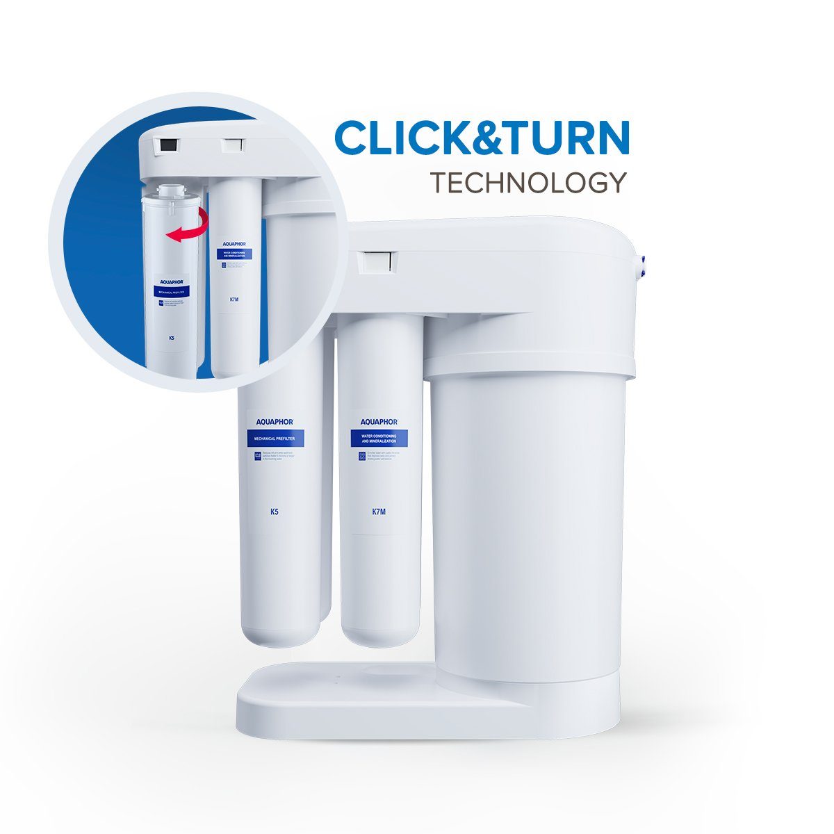 AQUAPHOR Wasserfilter Vorfilter K5 für grobe Partikel bis 5µm., Zubehör für Umkehrosmose DWM 101, 101S, 102S AQUAPHOR, 6 Monate Betriebsdauer, Schützt weitere Filterstufen