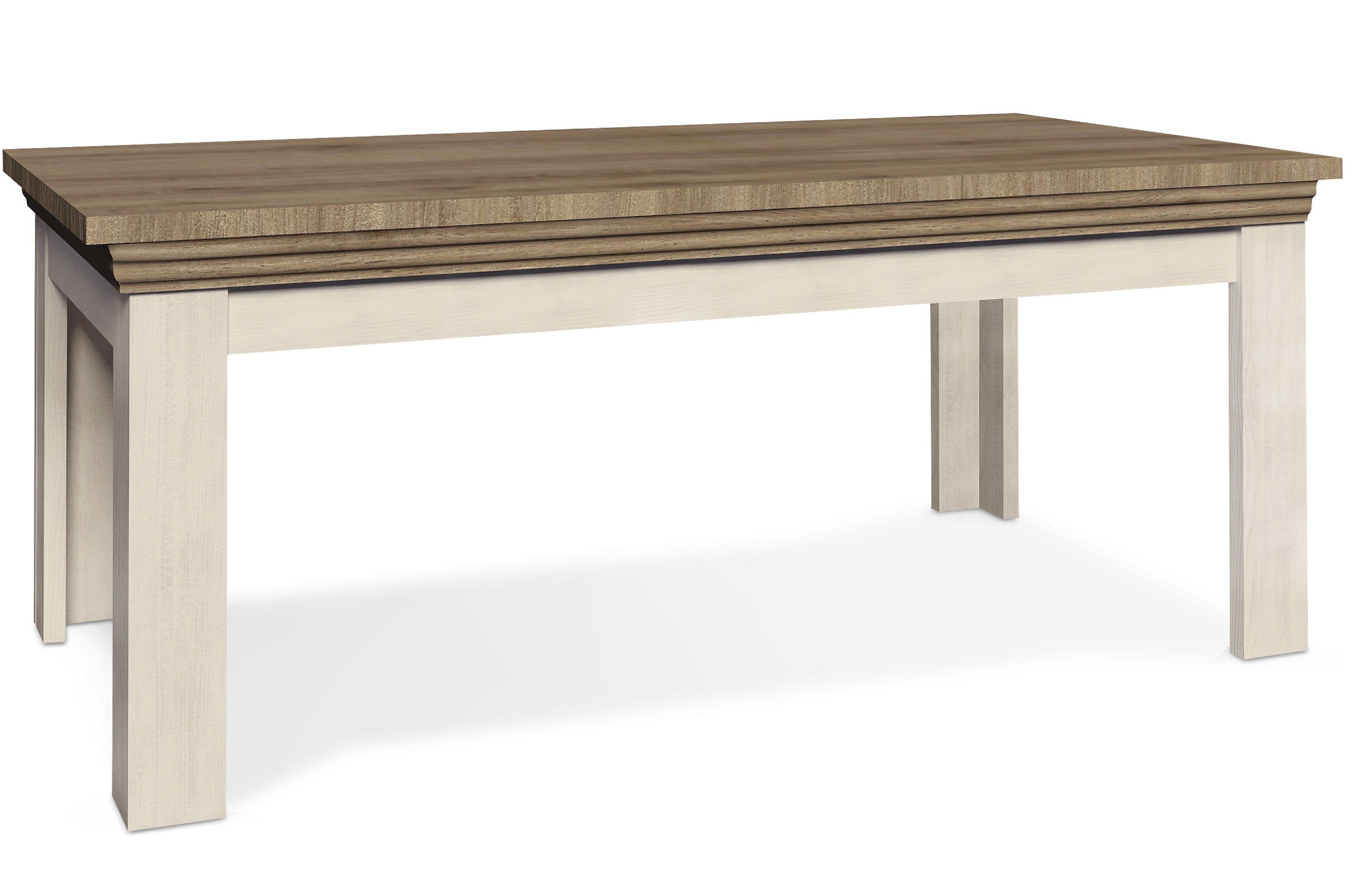 KONSIMO® Couchtisch ARVEN Wohnzimmertisch, 90x60, Englischer Stil