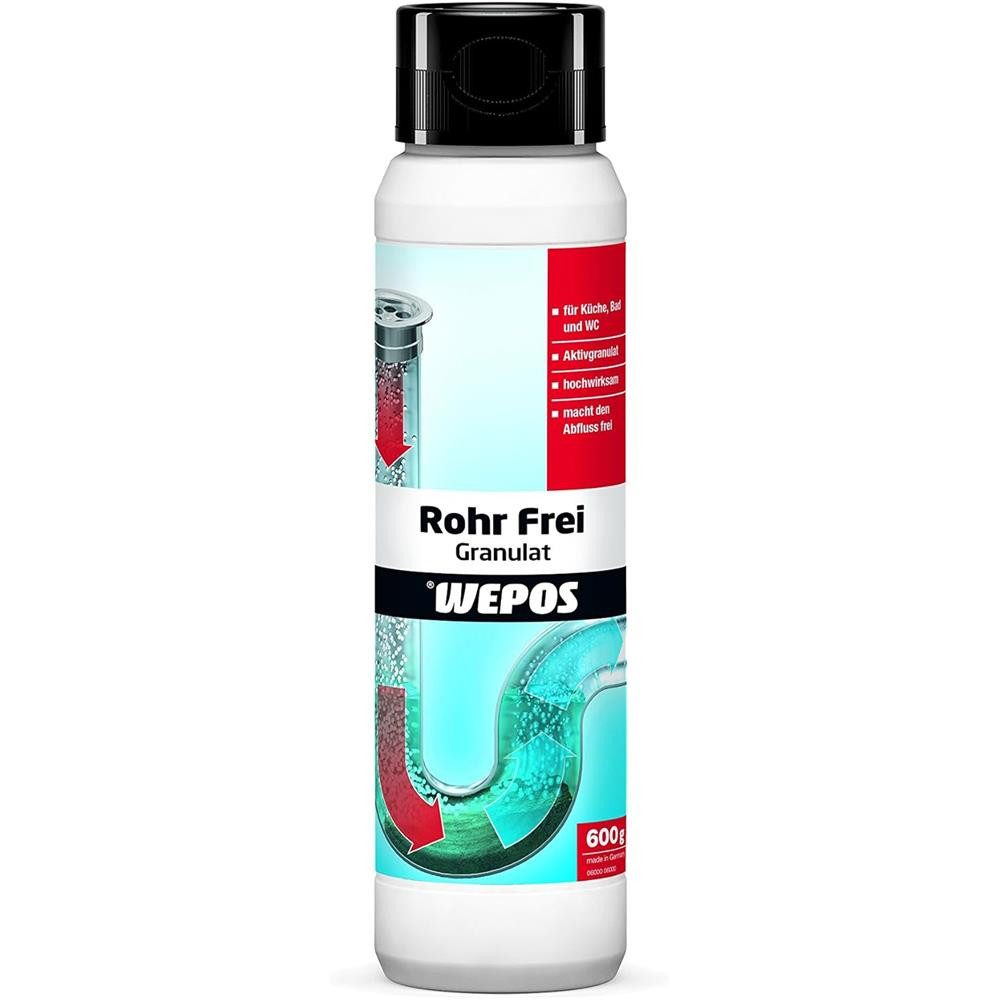 WEPOS CHEMIE GMBH Rohr Frei Granulat 600 g Abflussreiniger Rohrreiniger