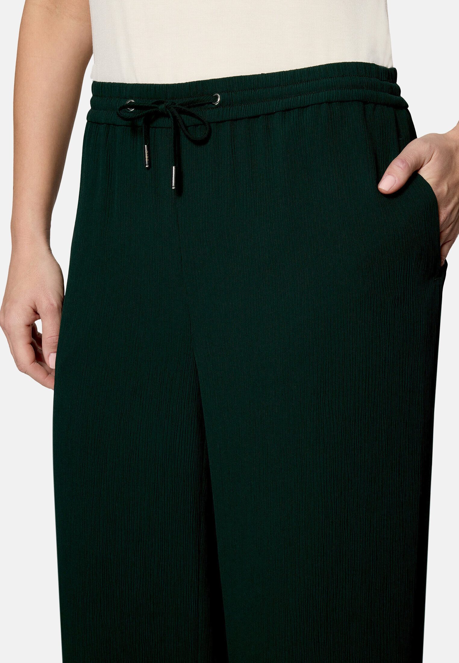 Zero Palazzohose Damen mit elastischem Bund Tunnelzug
