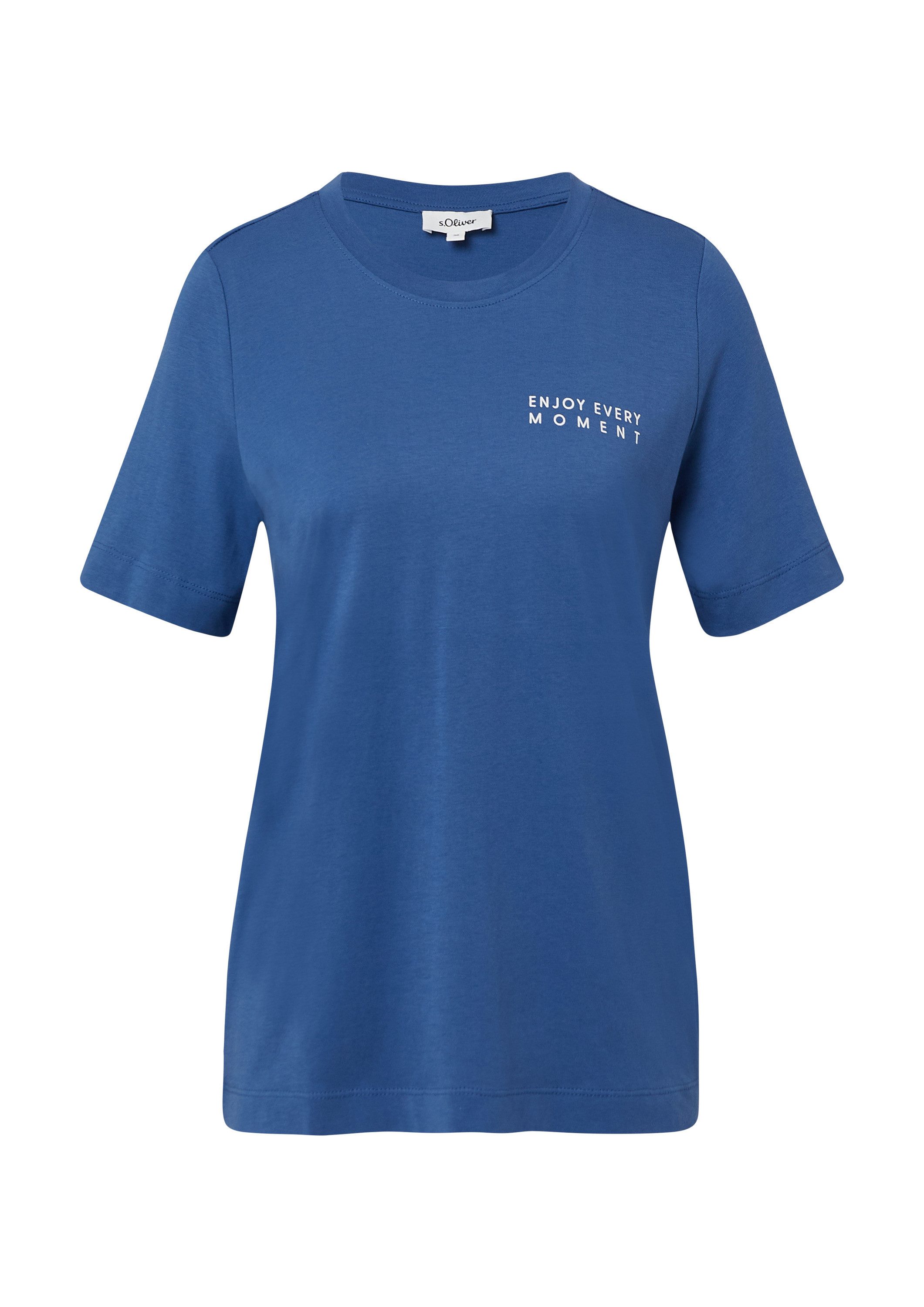 s.Oliver Kurzarmshirt T-Shirt T-Shirt im Relaxed Fit mit Front- und Rückenp günstig online kaufen