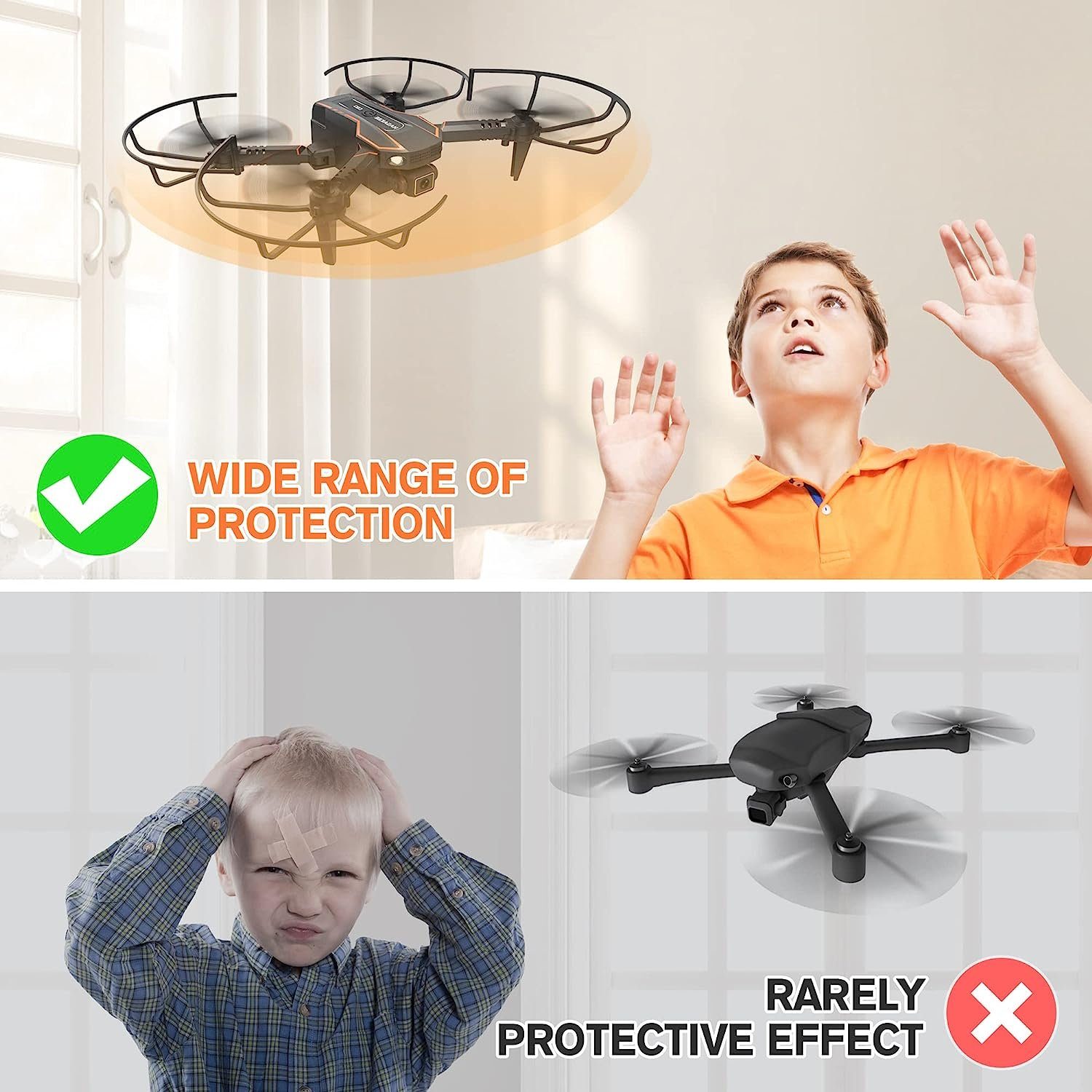 AVIALOGIC mit Kamera 3D Höhenhaltung) Kopflos FPV RC Drohne Kinder, (1280 Übertragung, WiFi für 720P, mit Quadcopter Modus, Drone x Flip