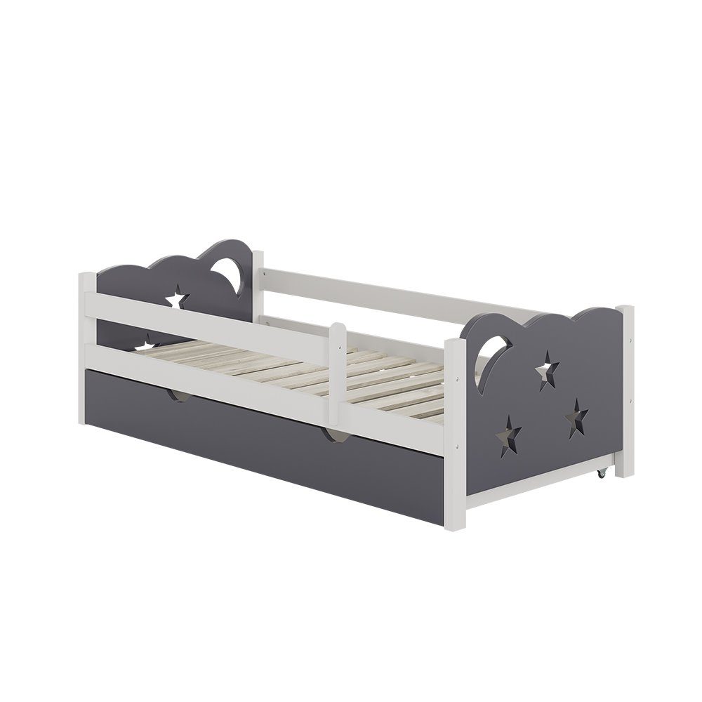 VitaliSpa® Kinderbett Jessica, Grau/Weiß, 80x160 cm günstig online kaufen