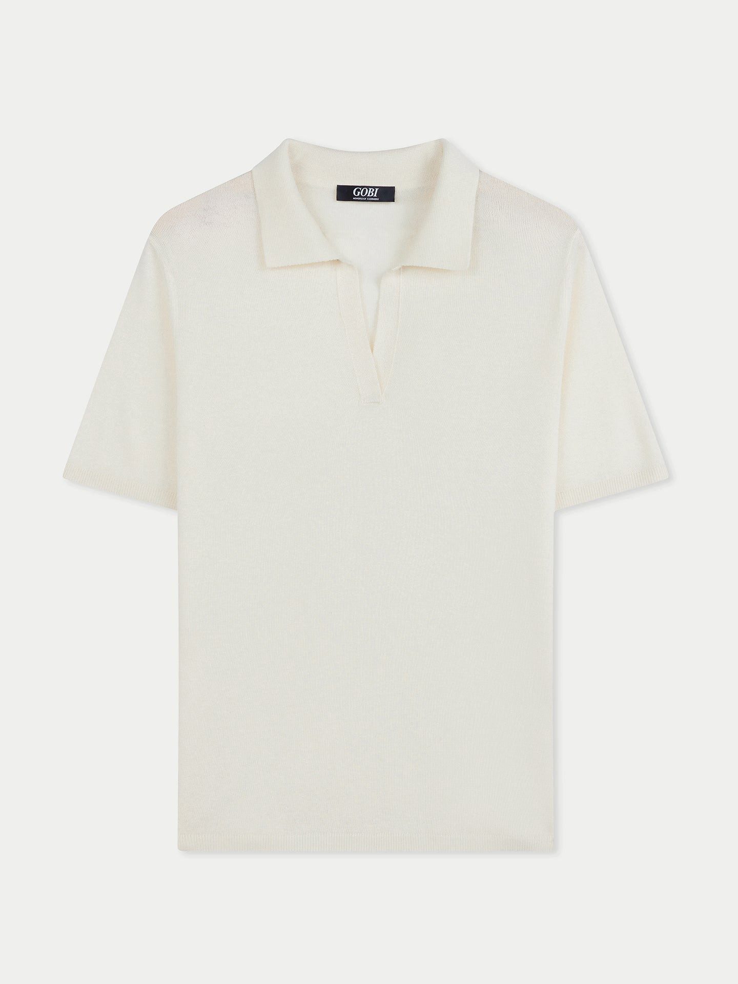 GOBI Cashmere Polokragenpullover Polo-Shirt aus Seide-Kaschmir