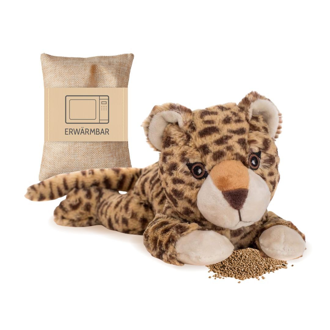Habibi Plush Wärmekissen Habibi Plush Wärmetier Stofftier 1850 Baby Leopard