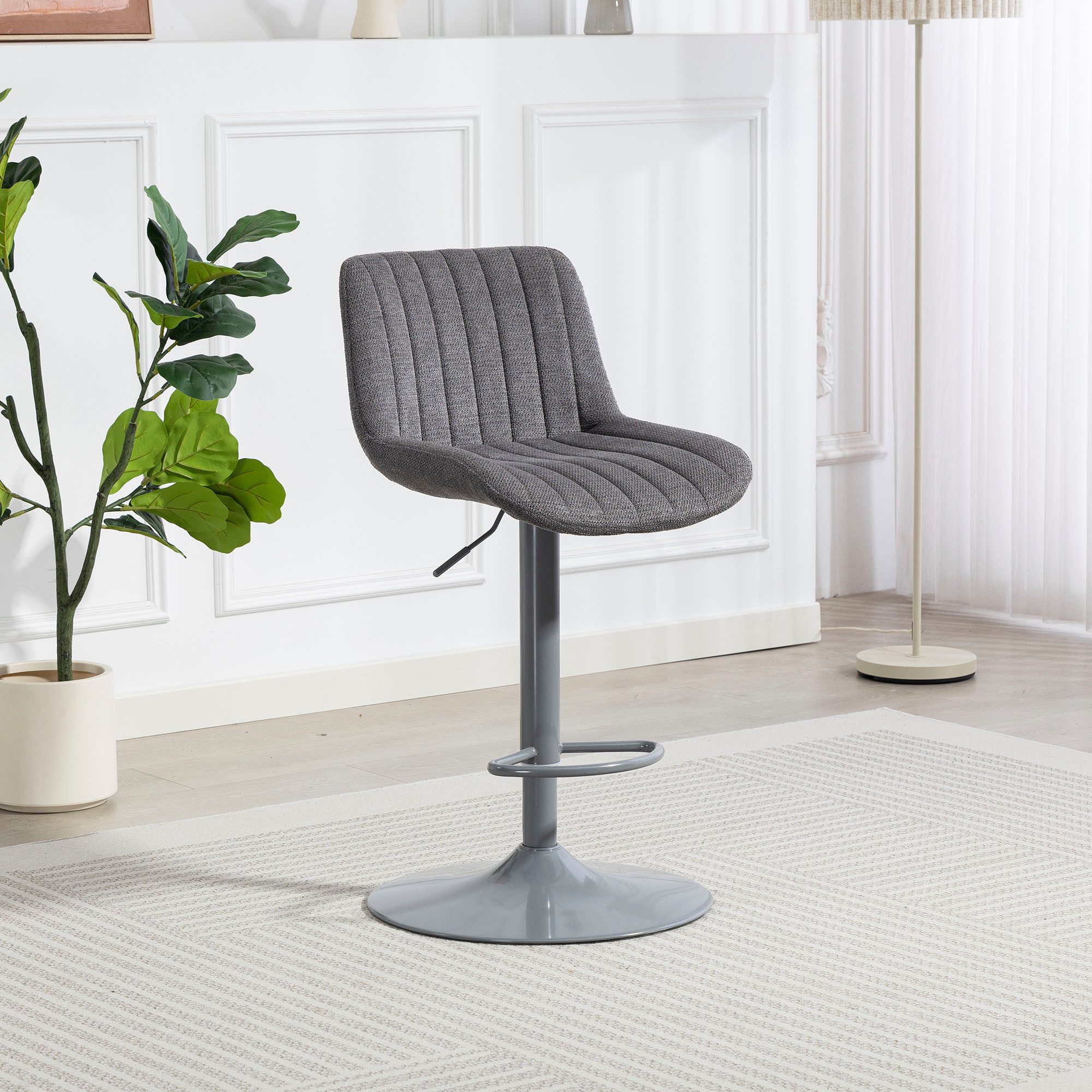 Duo Collection Barhocker Kelly (1 St), inkl. Rückenlehne und Fußstütze, höhenverstellbar, 360° drehbar