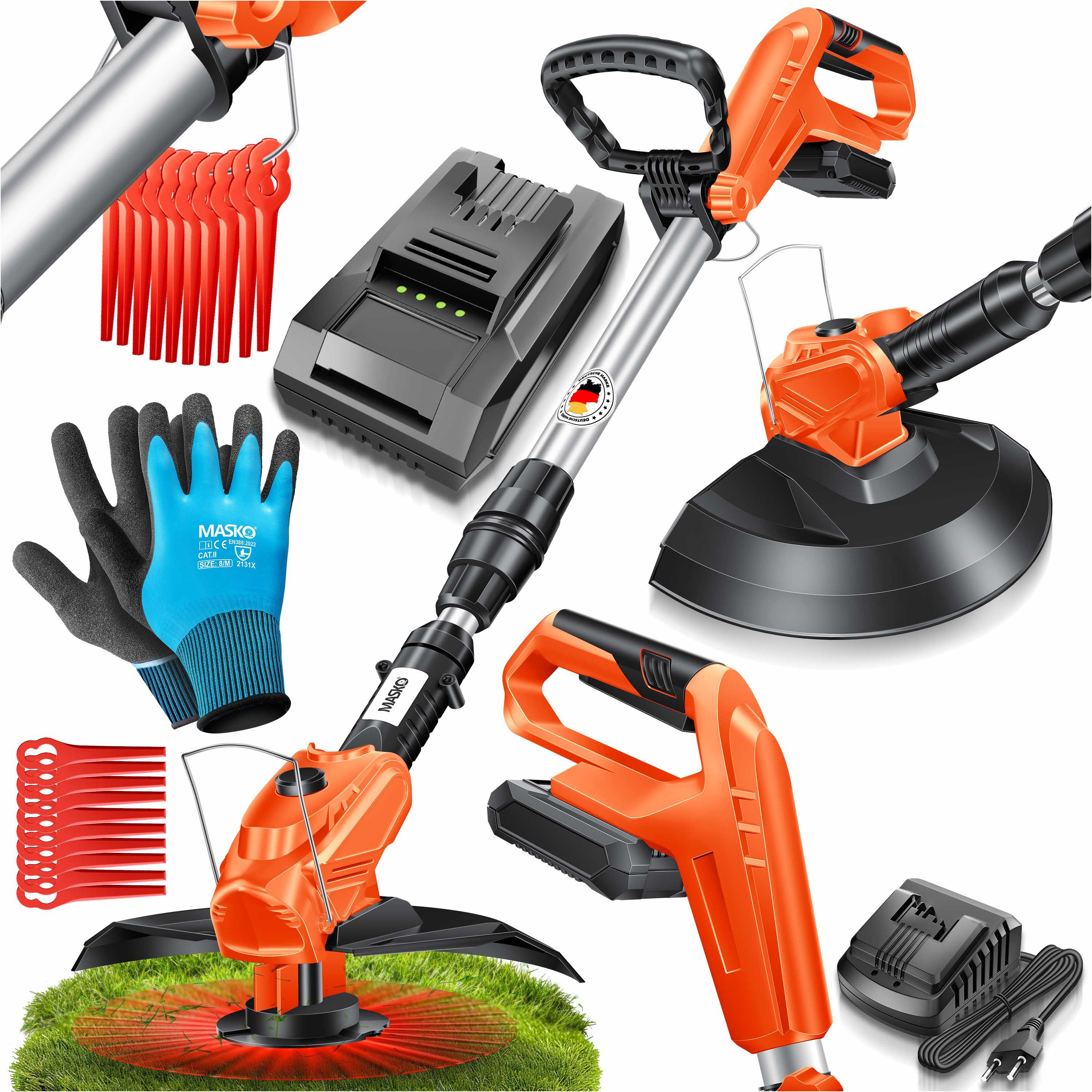 MASKO Akku-Rasentrimmer, Akku-Rasentrimmer mit 20 Li-Akku, 2,0 Ah Akku und günstig online kaufen