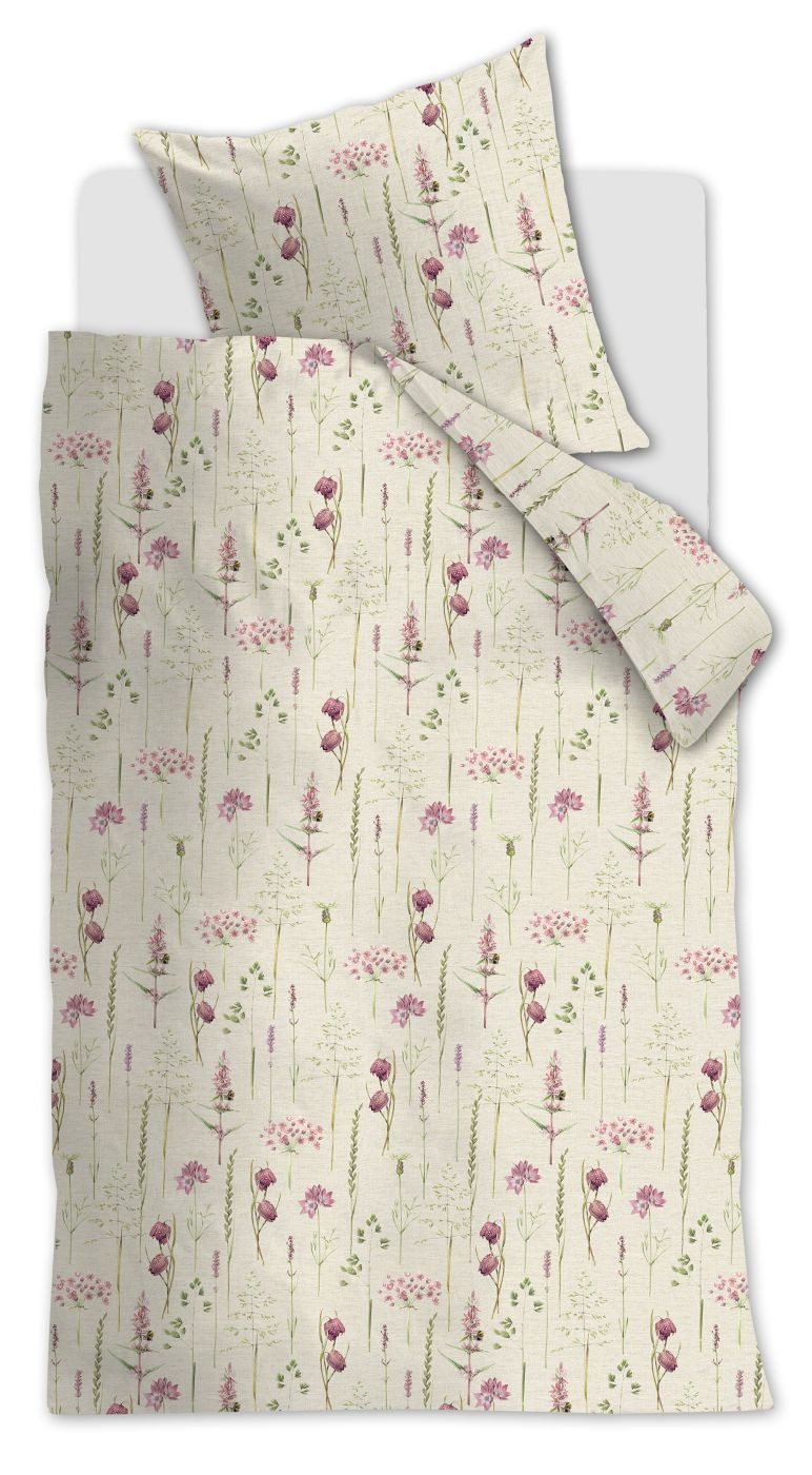 Marjolein Bastin Bettwäsche Bettwäsche DE MB Wild Whimsy Multi 155x220 Bunt, Baumwolle, 1 teilig, 155 x 220 cm + 1x 80 x 80 cm