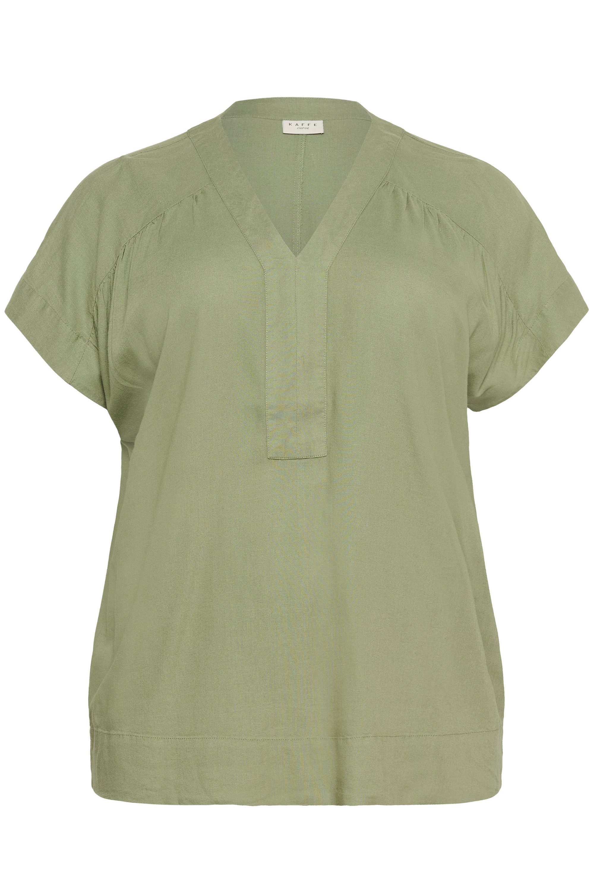 KAFFE Curve Kurzarmbluse Kurzarm-Bluse KCmille Große günstig online kaufen