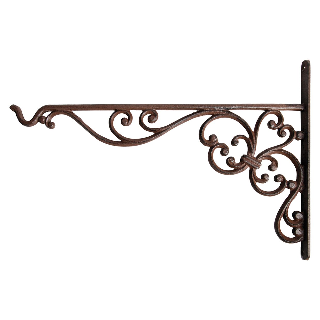 esschert design Wandhaken Hanging Basket Haken L aus Gusseisen – dekorativer Wandhaken, (1-St)