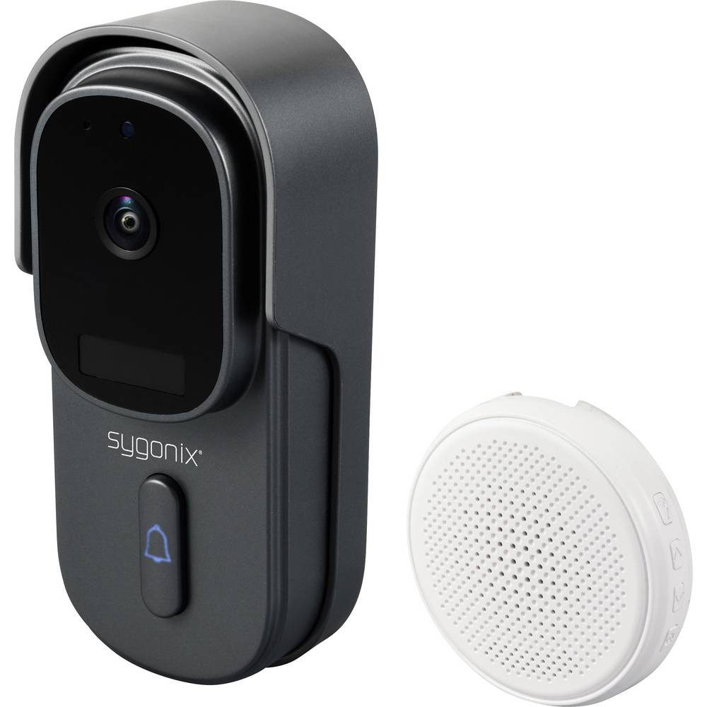 Sygonix Video-Türsprechanlage IP-Video-Türsprechanlage WLAN, Funk Grau, Weiß SY-6721066