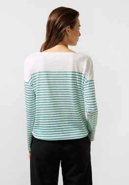 STREET ONE Langarmshirt mit U-Boot-Ausschnitt