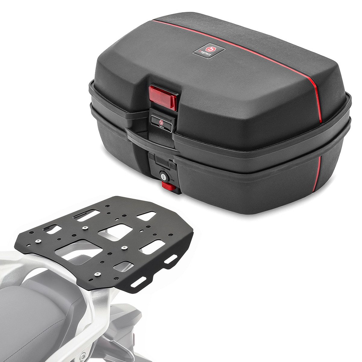 Bagtecs Topcase Set Topcase + Gepäckbrücke passend für KTM 790 Adventure / R 19-26 # T