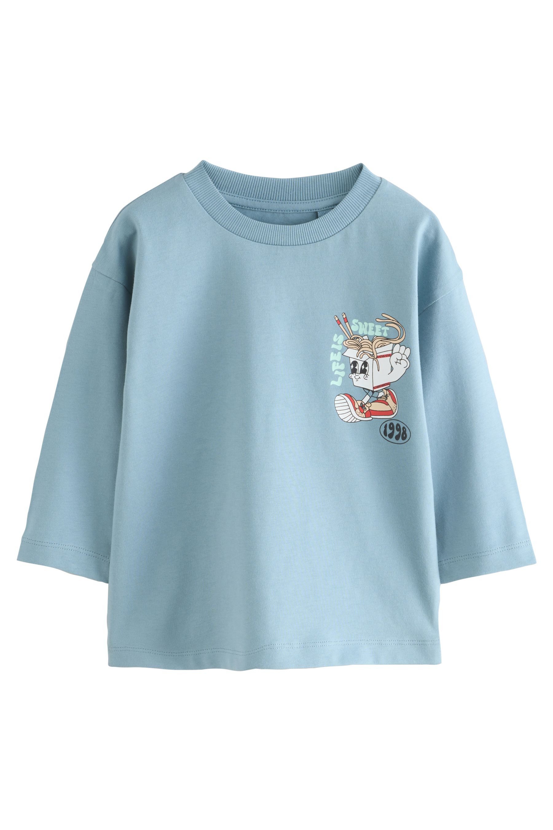Next Langarmshirt Langarmshirt mit Rückenprint (1-tlg) günstig online kaufen