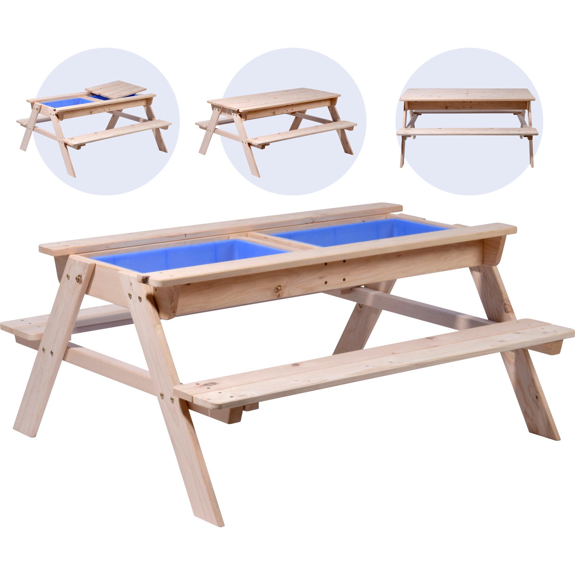 dobar Kindertisch Kinder Picknick-Tisch inkl. Matschkiste