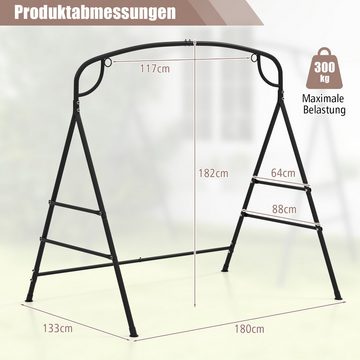 COSTWAY Schaukelgestell, Schaukelgerüst aus Metall, bis 300 kg