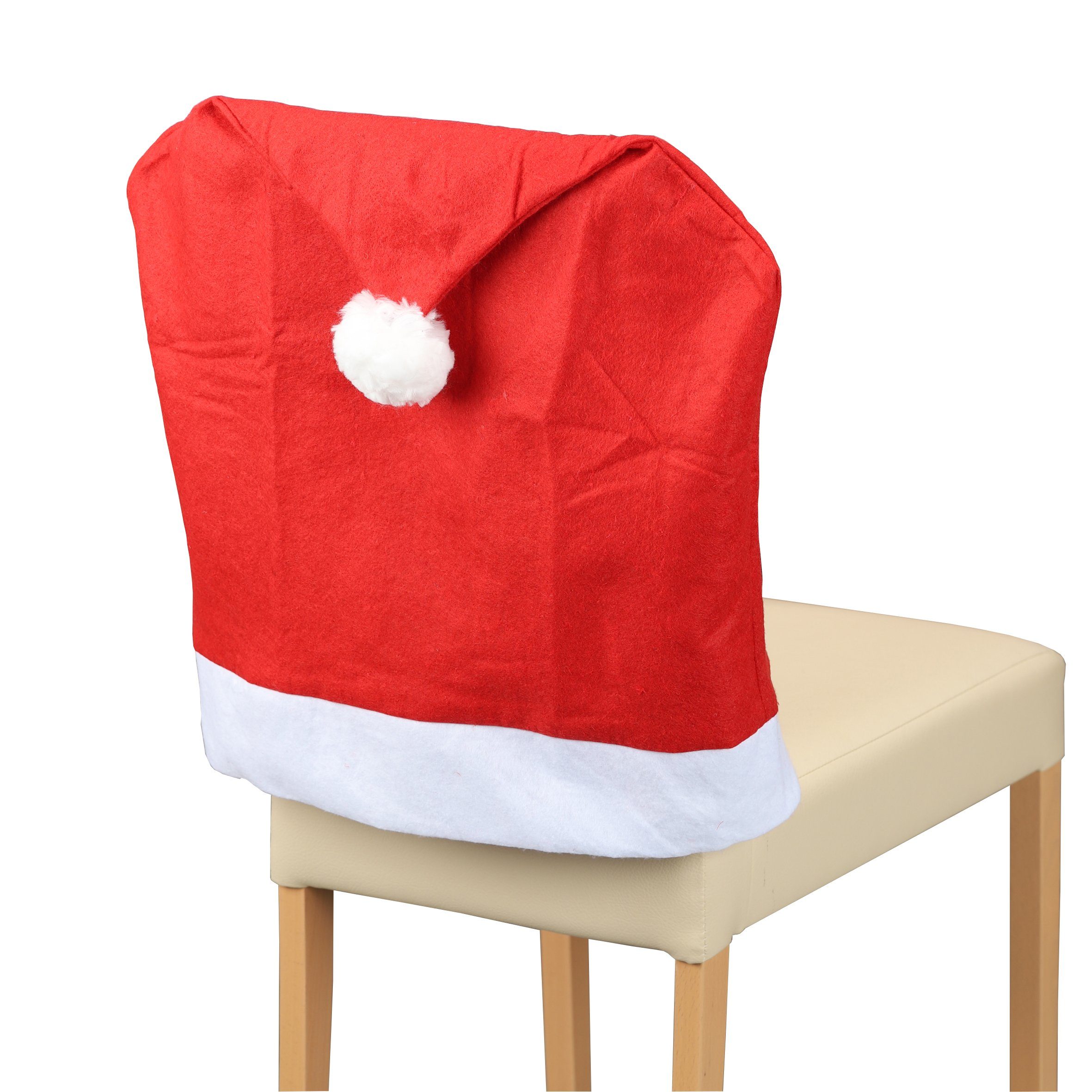 Haushalt International Hussen-Set Weihnachts-Stuhlhussen, Nikolaushussen, Weihnachtsstuhlbezug