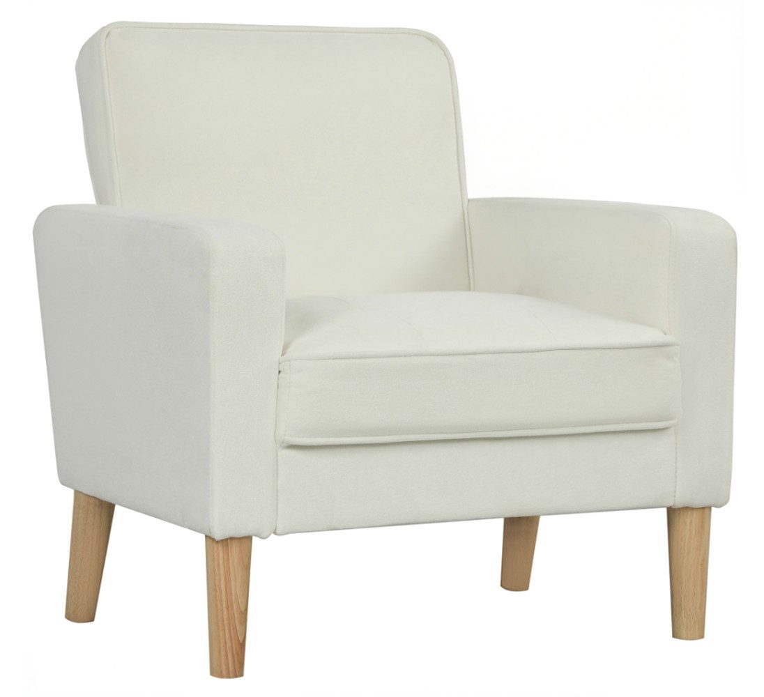 XDeer Polsterstuhl Polstersessel mit Armlehnen, neigbare Rückenlehne, Einzelsessel,76B x 79T x 82H cm