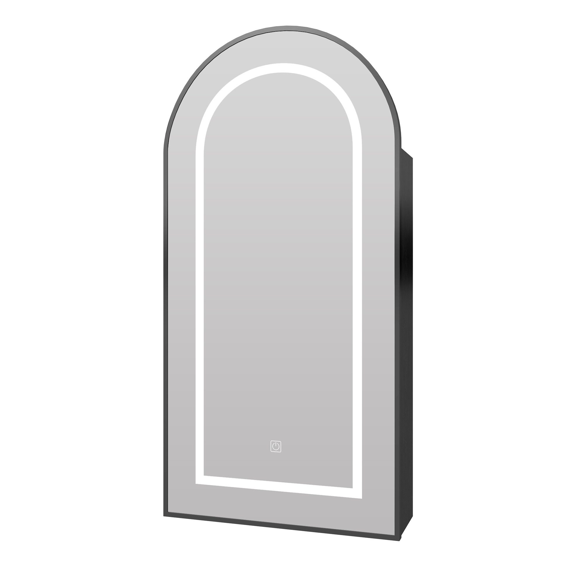 radelldar Spiegelschrank BadzimmerSpigelschrank bogen eingelassen mit 3 Far günstig online kaufen