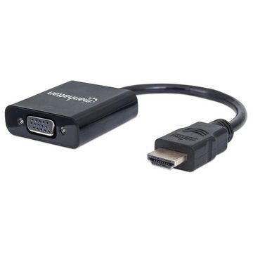 IC INTRACOM Konverter Manhattan HDMI -> VGA St/Bu schwarz Blister HDMI-Kabel