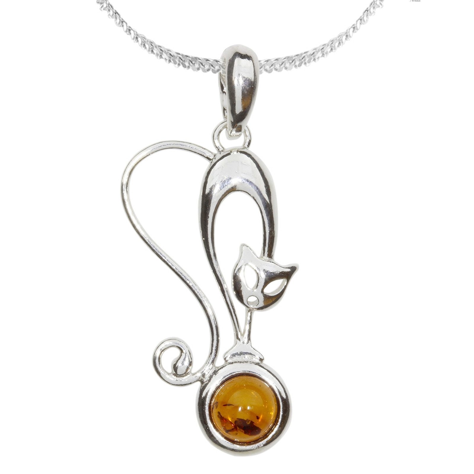 OSTSEE-SCHMUCK Kette mit Anhänger Ostsee-Schmuck Kette mit Anhänger Katze K günstig online kaufen