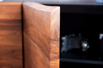 riess-ambiente Sideboard ORGANIC ARTWORK 180cm anthrazit / natur (Einzelartikel, 1 St), Wohnzimmer · Massivholz · Metall · Akazie · Industrial Design