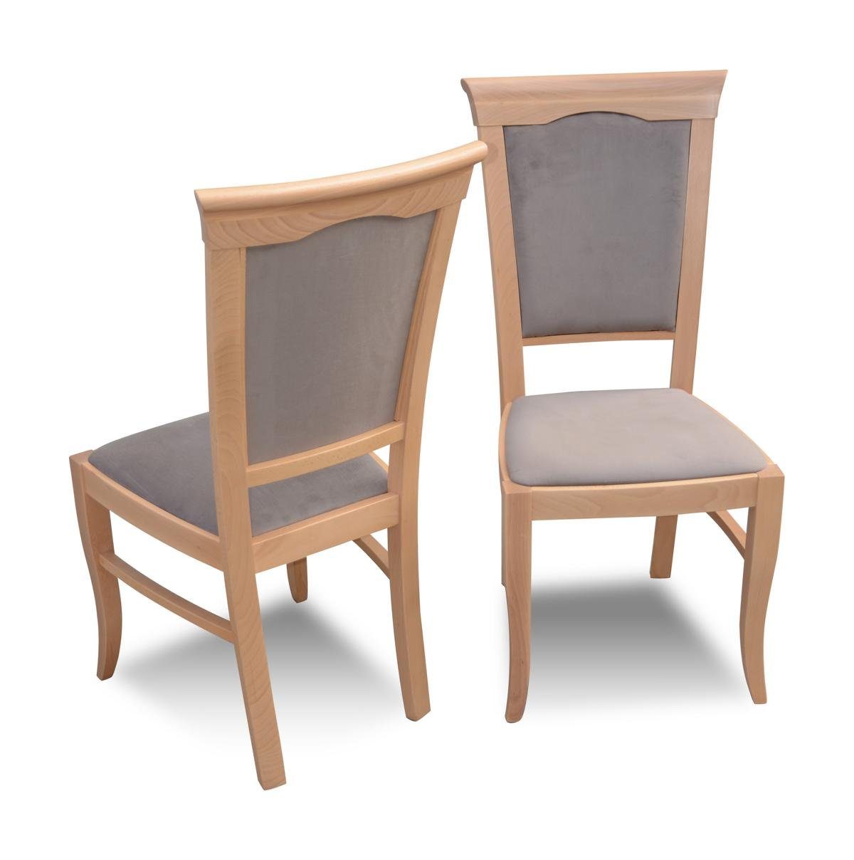 JVmoebel Stuhl, Esszimmer 1x Stuhl Sessel Küche Lehnstühle Design Stühle Möbel Holz Gastro