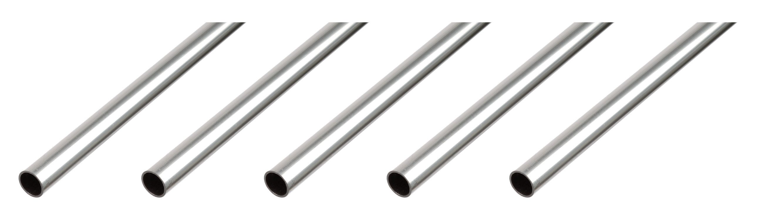 Alberts Profil (5-St), Alberts BA-Profil im Bundle, Rundrohr, Aluminium, natur, Länge 1 m