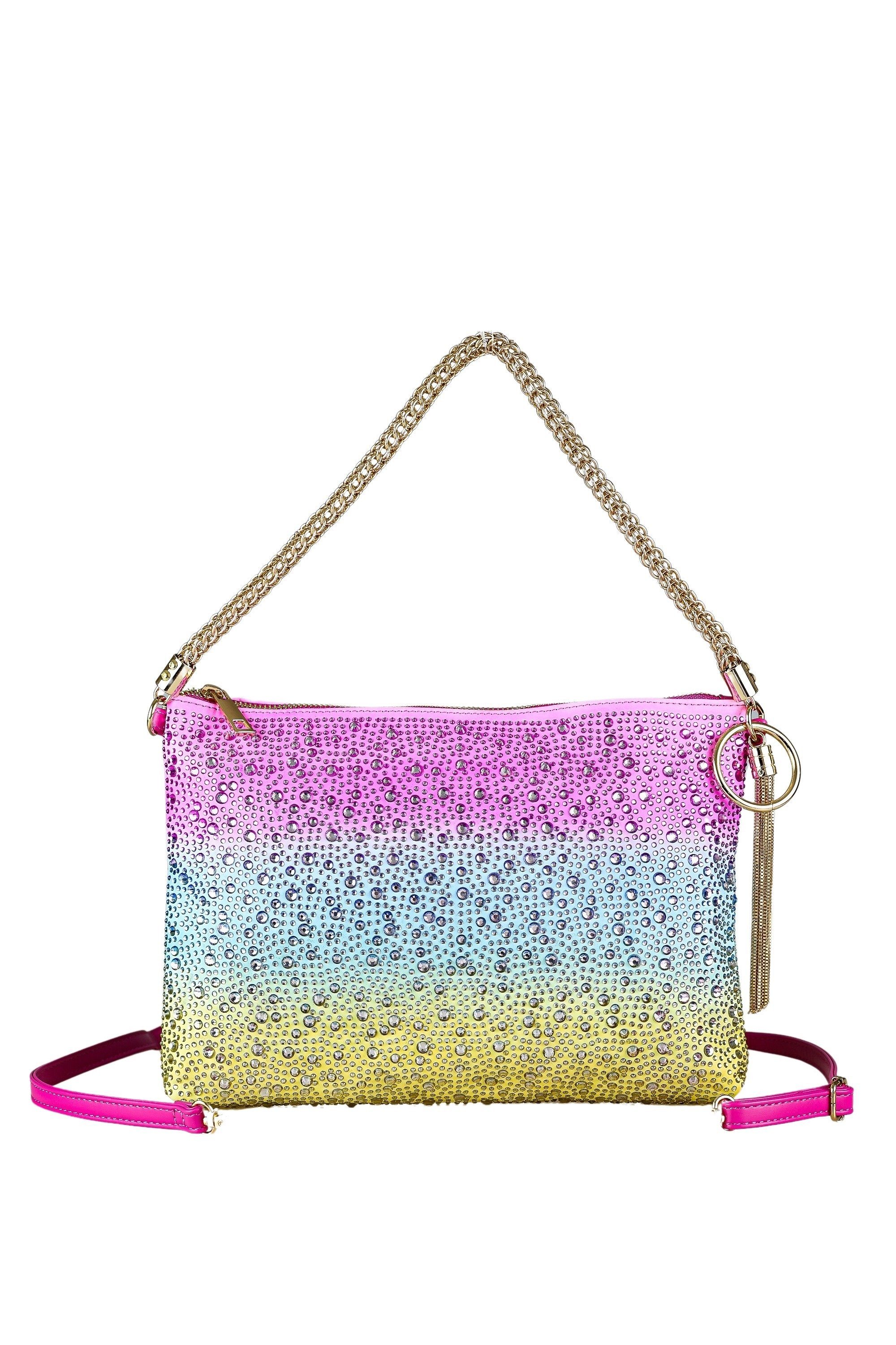 COLLEZIONE ALESSANDRO Schultertasche Bling, mit tausenden Strass Glitzersteinen