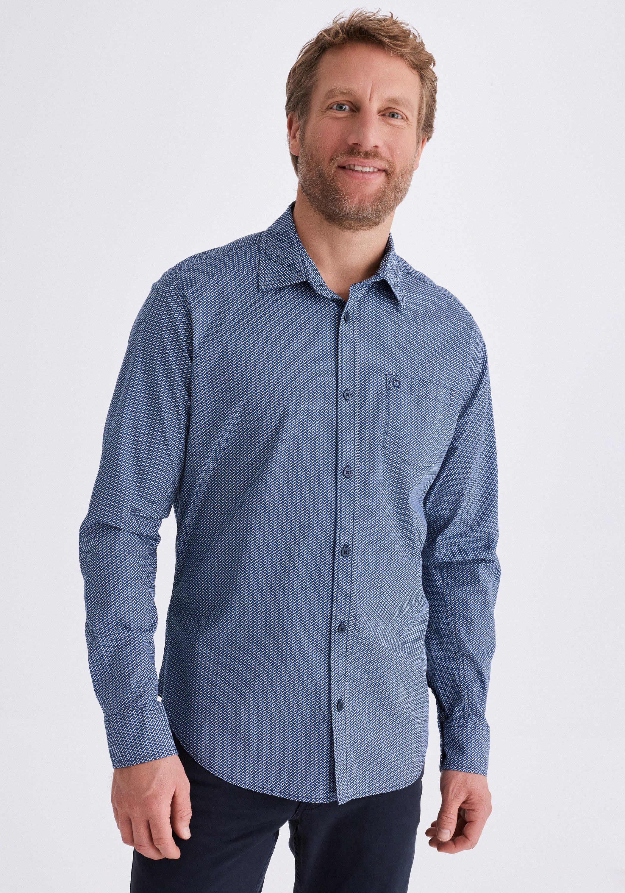 Stooker Men Flanellhemd HARRISON Hemd Langarm Regular Fit Langarm Hemd Regular Fit für Herren