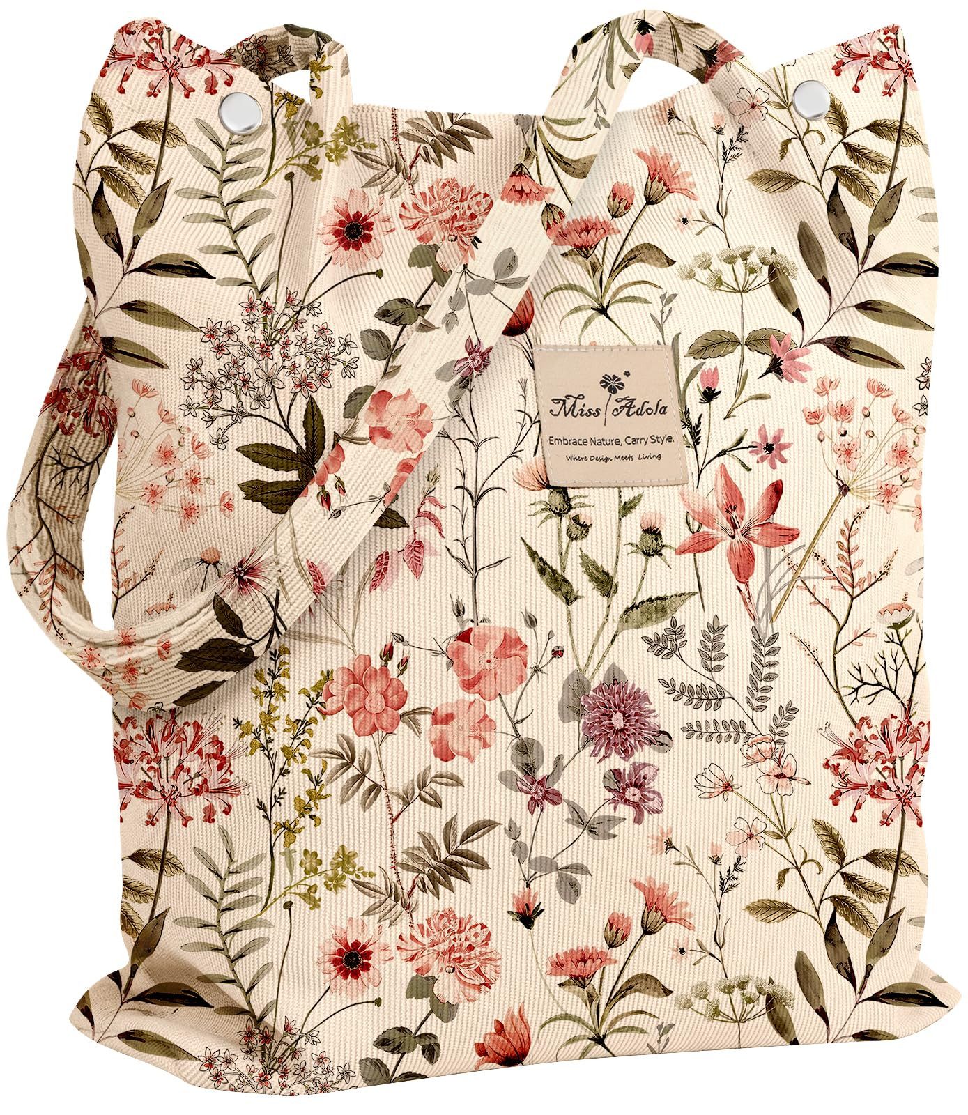 nsihing Schultertasche Cord-Tote-Bag, gestreifte Schultertasche, Handtasche, Einkaufstasche, geeignet für Pendeln, Strand, Freizeit, Reisen und tägliches Einkaufen