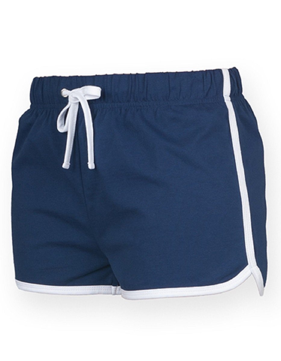 XS Hose Bund SF kurze - Shorts navy XXL bis Damen - Shorts Gr. (1-tlg) elastischer Retro Women