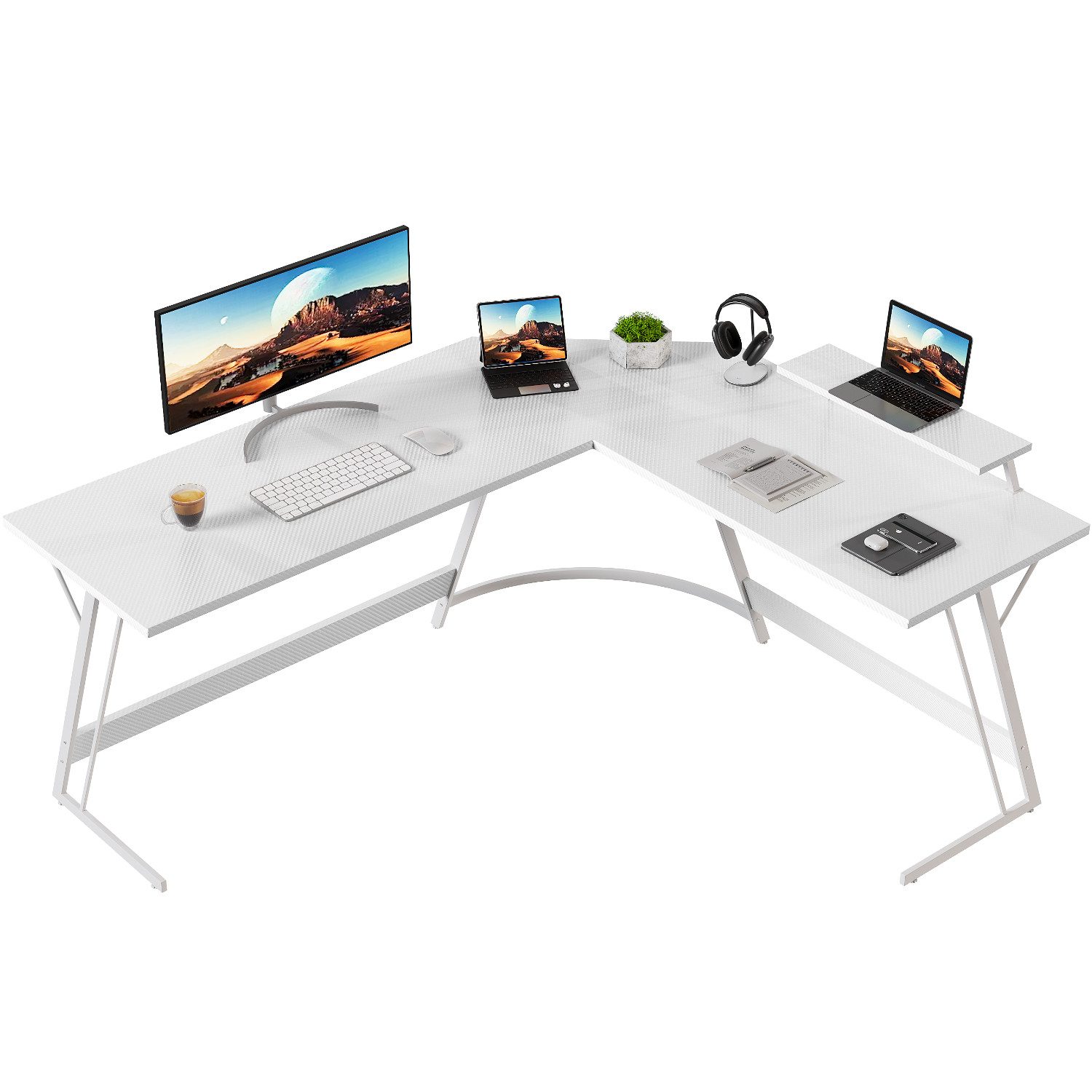 GUNJI Eckschreibtisch L-förm Computertisch Schreibtisch Gamer Tish 120/130/ günstig online kaufen