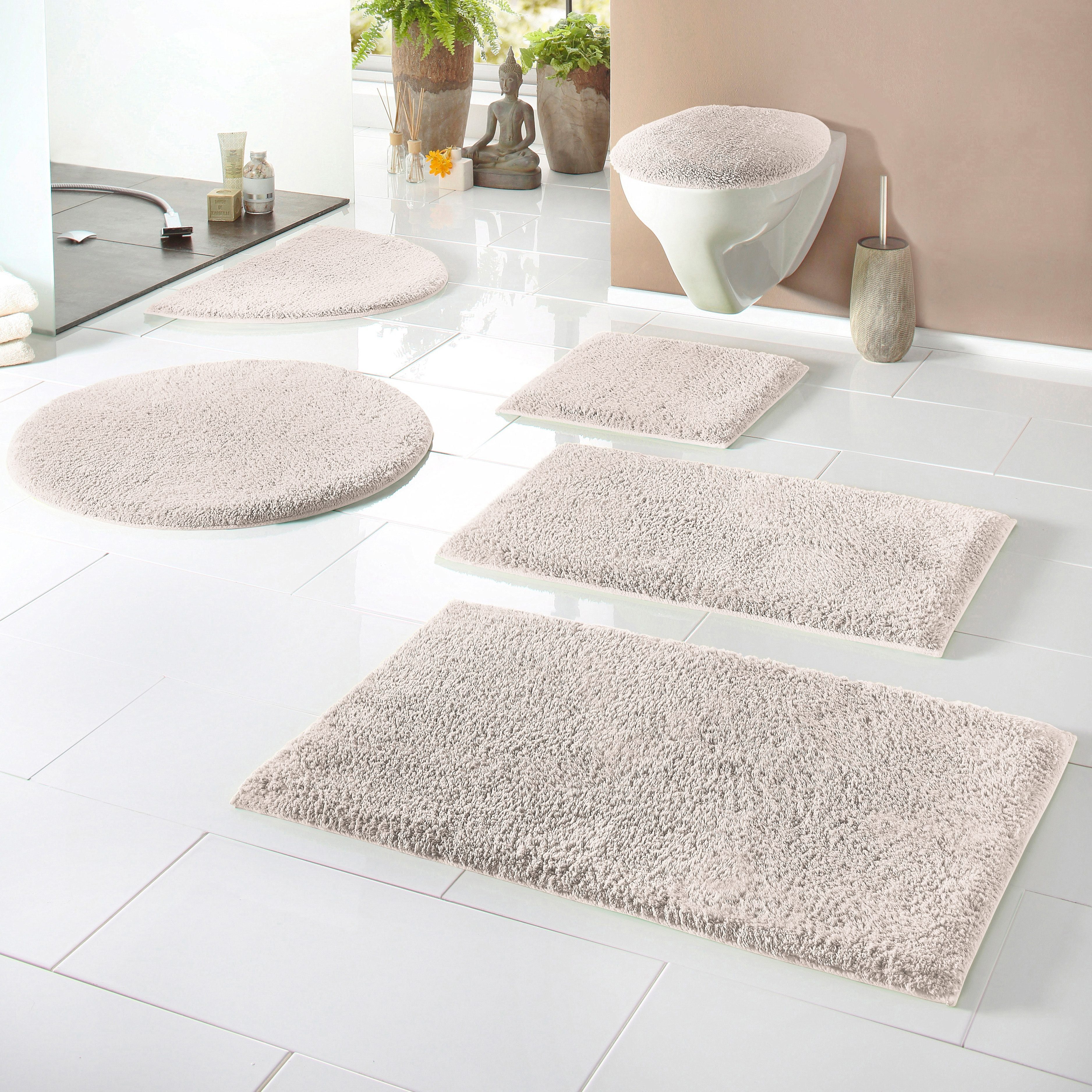 my home Badematte Maren, Badvorleger, Badezimmer Teppich, Höhe 15 mm, rutsc günstig online kaufen