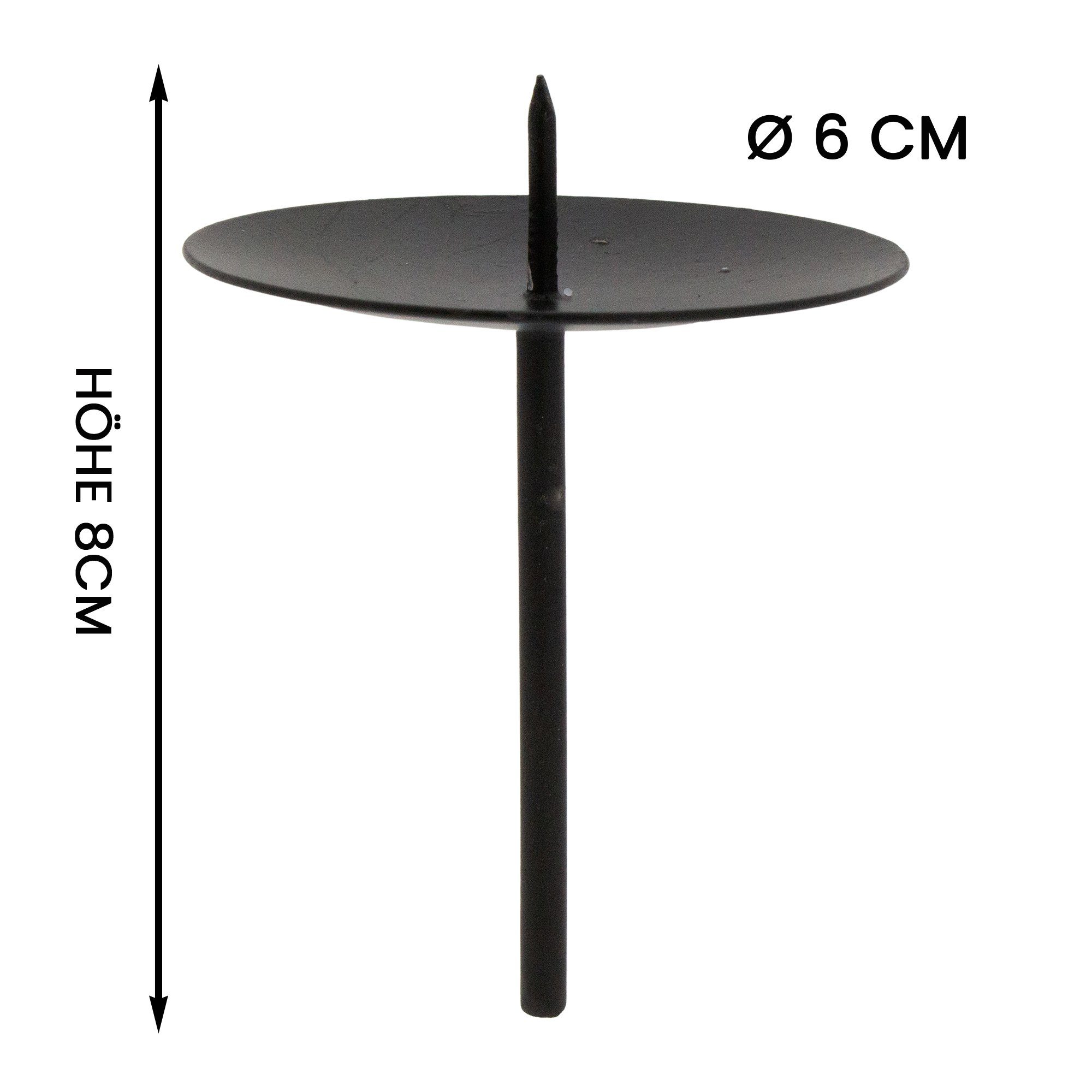 Annastore Kerzenhalter 4 x aus Metall mit Pick für Adventskranz (Adventsker günstig online kaufen