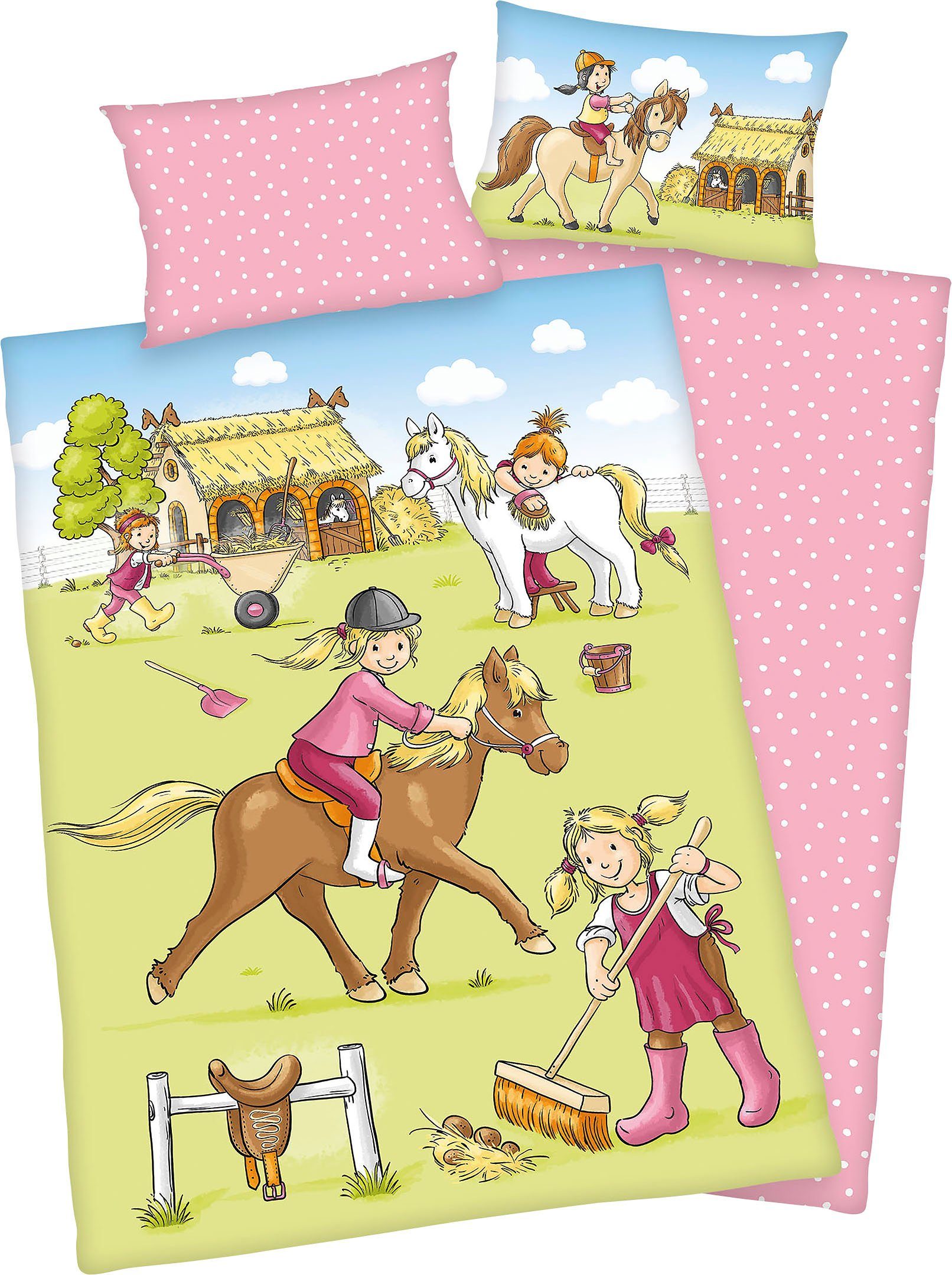 Babybettwäsche Ponyhof