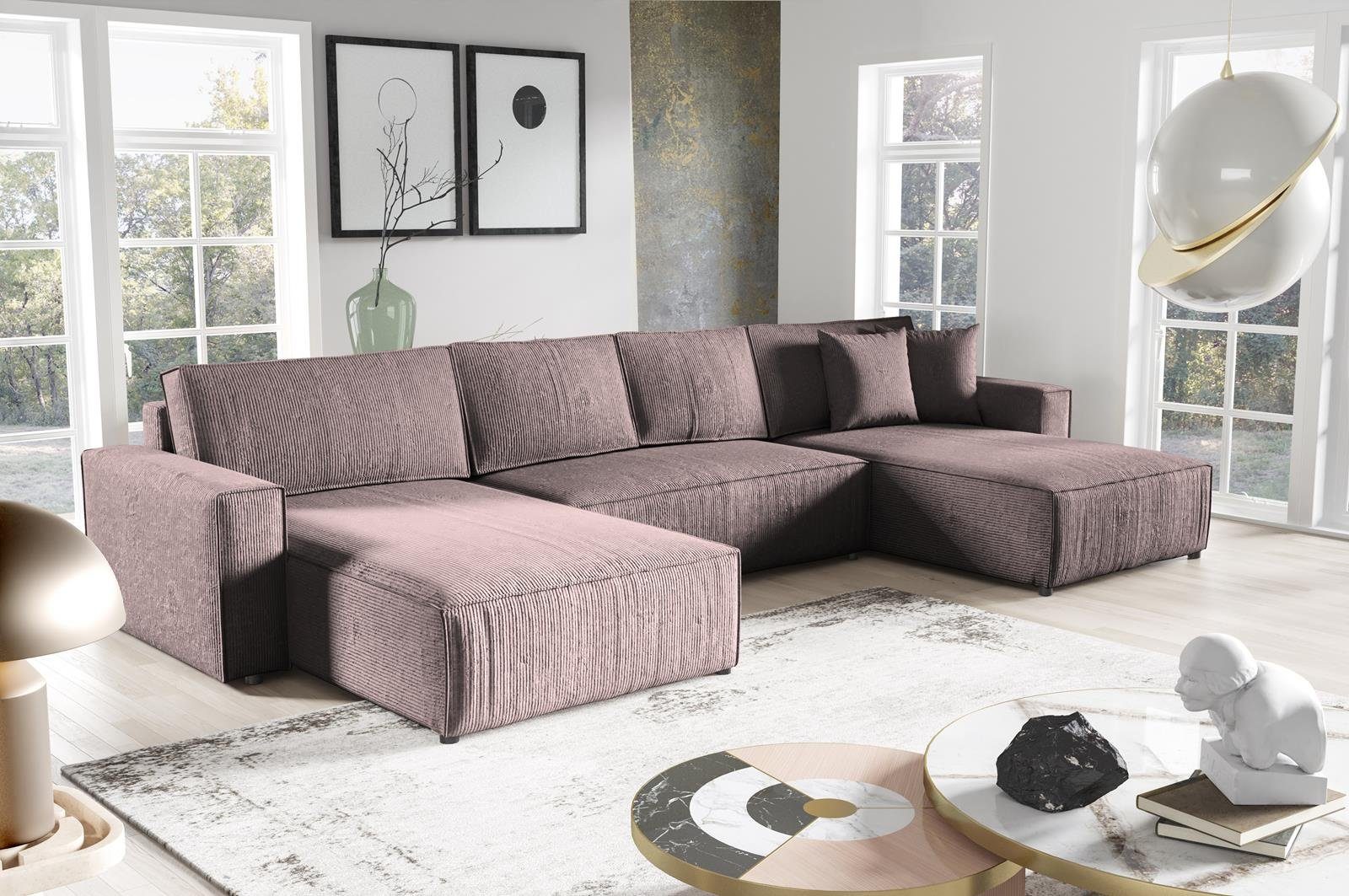 Compleo Ecksofa U-Form mit Bettkasten und günstig online kaufen