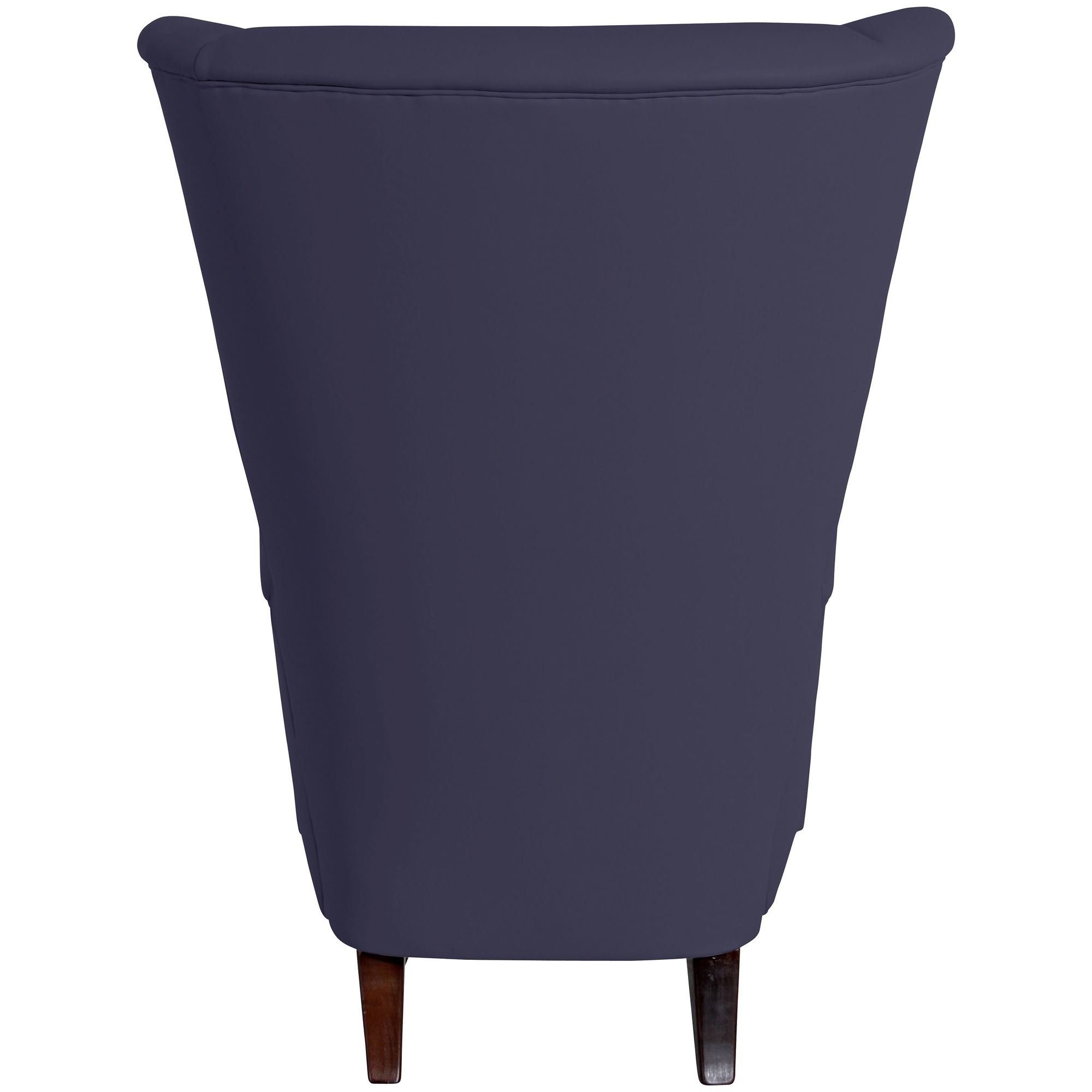 Hochlehnsessel Sessel Kostenlosem Kessel (Sparpreis Kunstleder Kailey hochwertig dunkelb Sitz / nussbaum inkl. Bezug Versand, Buche aufm 58 dunkel 1-St), verarbeitet,bequemer