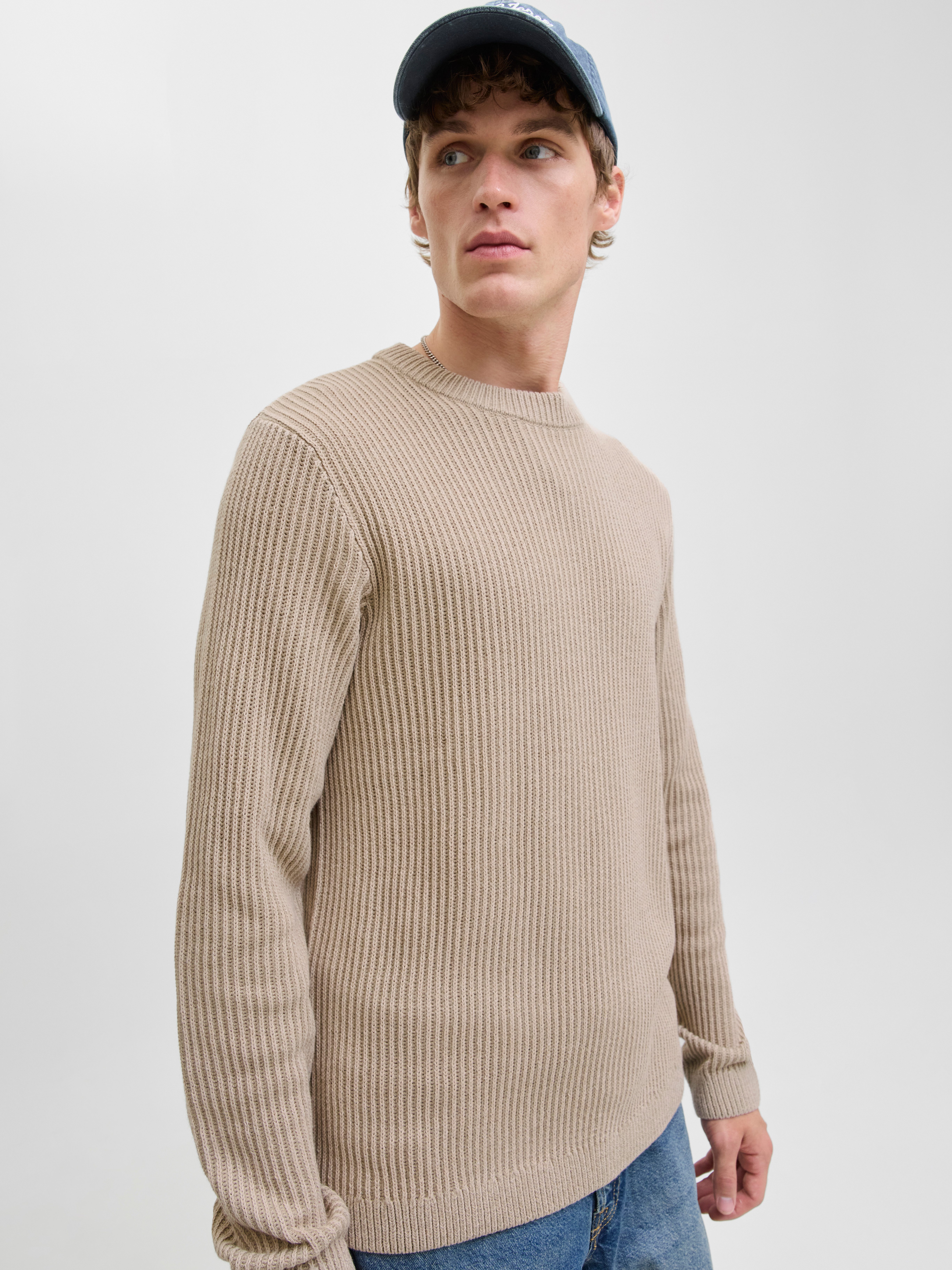 Jack & Jones Strickpullover JJEDOVER KNIT CREW NECK SN günstig online kaufen