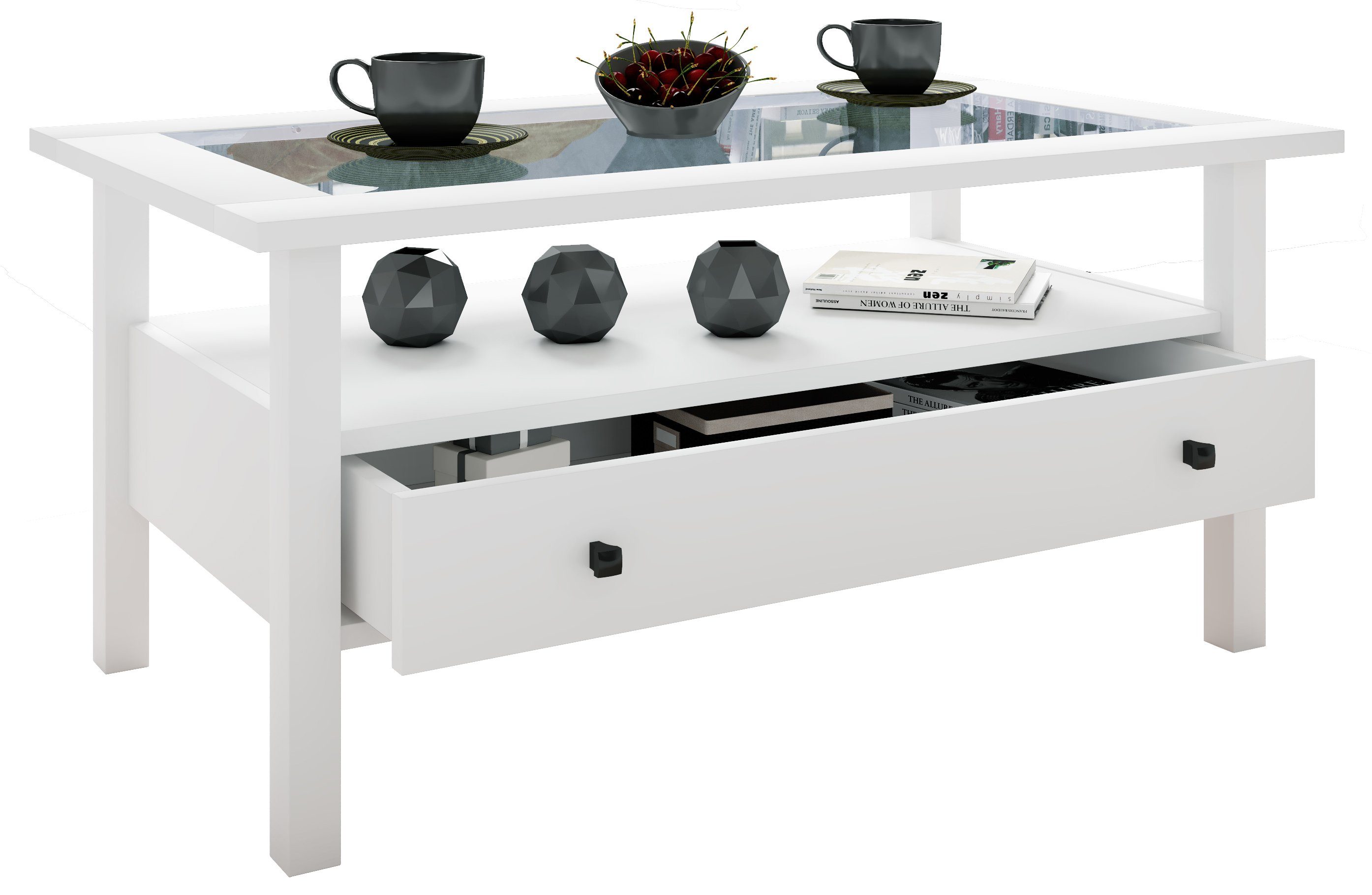 VCM Couchtisch Holz Sofatisch Couchtisch Schublade günstig online kaufen