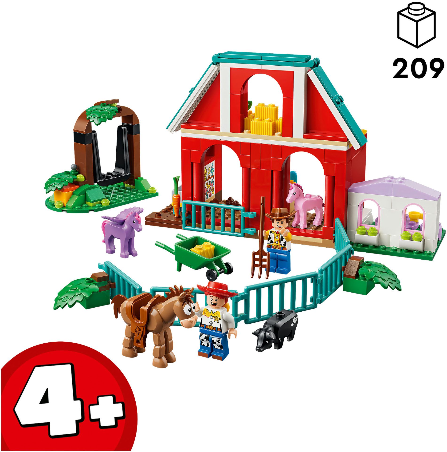 LEGO® Blazes Pferderanch (43304), LEGO Disney Pixar Konstruktionsspielsteine, (209 St)
