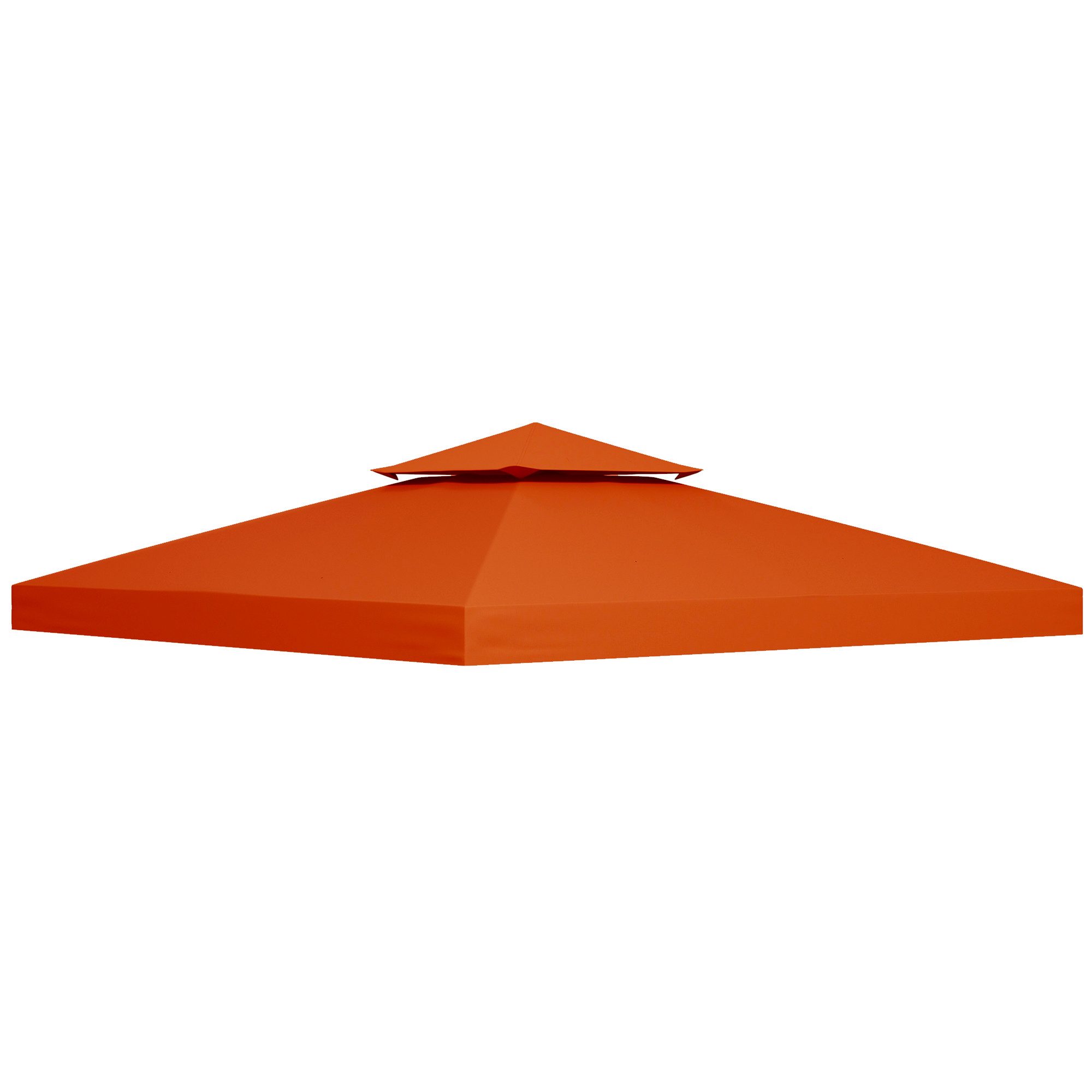 FELIXLEO Pavillon-Ersatzdach Ersatzdach Metallpavillon 3x3 m Polyester wetterfest Rostrot